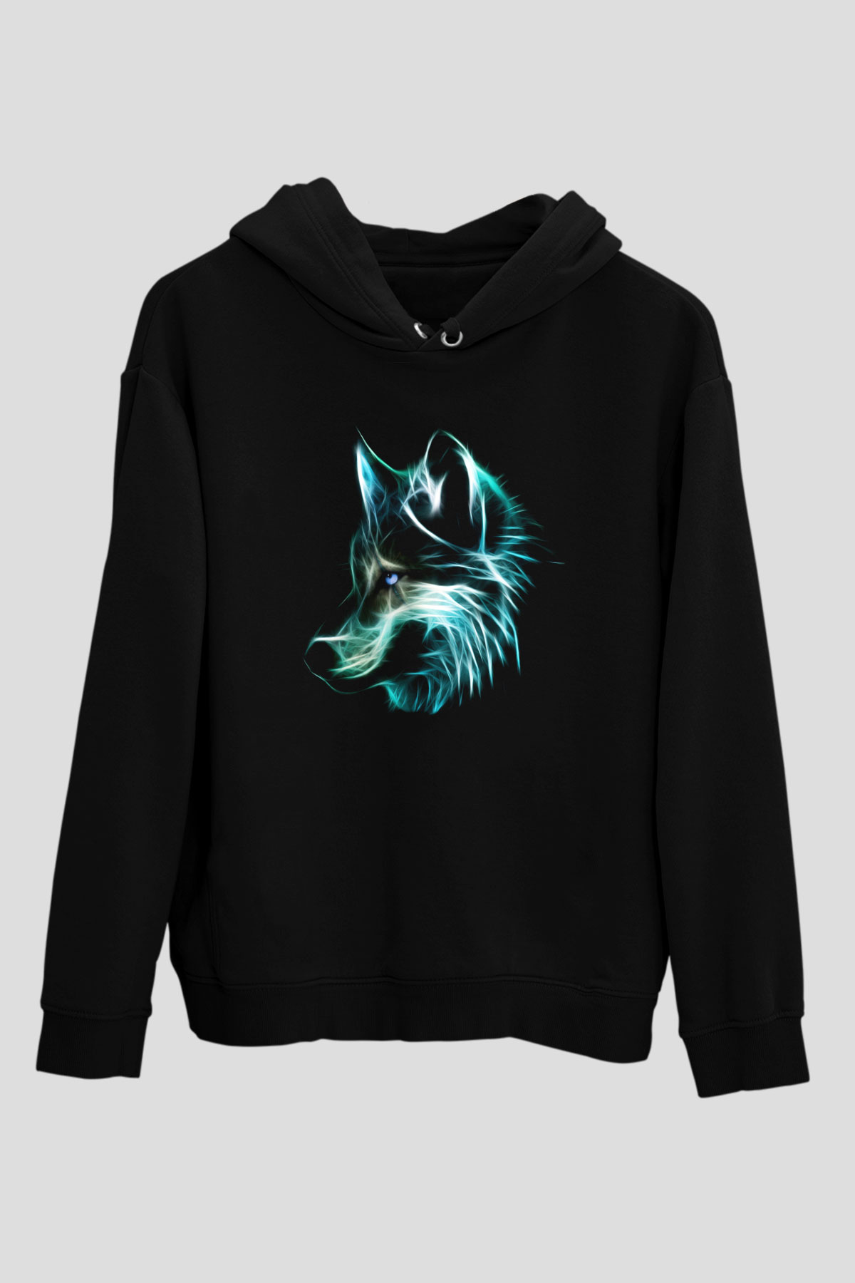 Kurt Siyah Unisex Hoodie