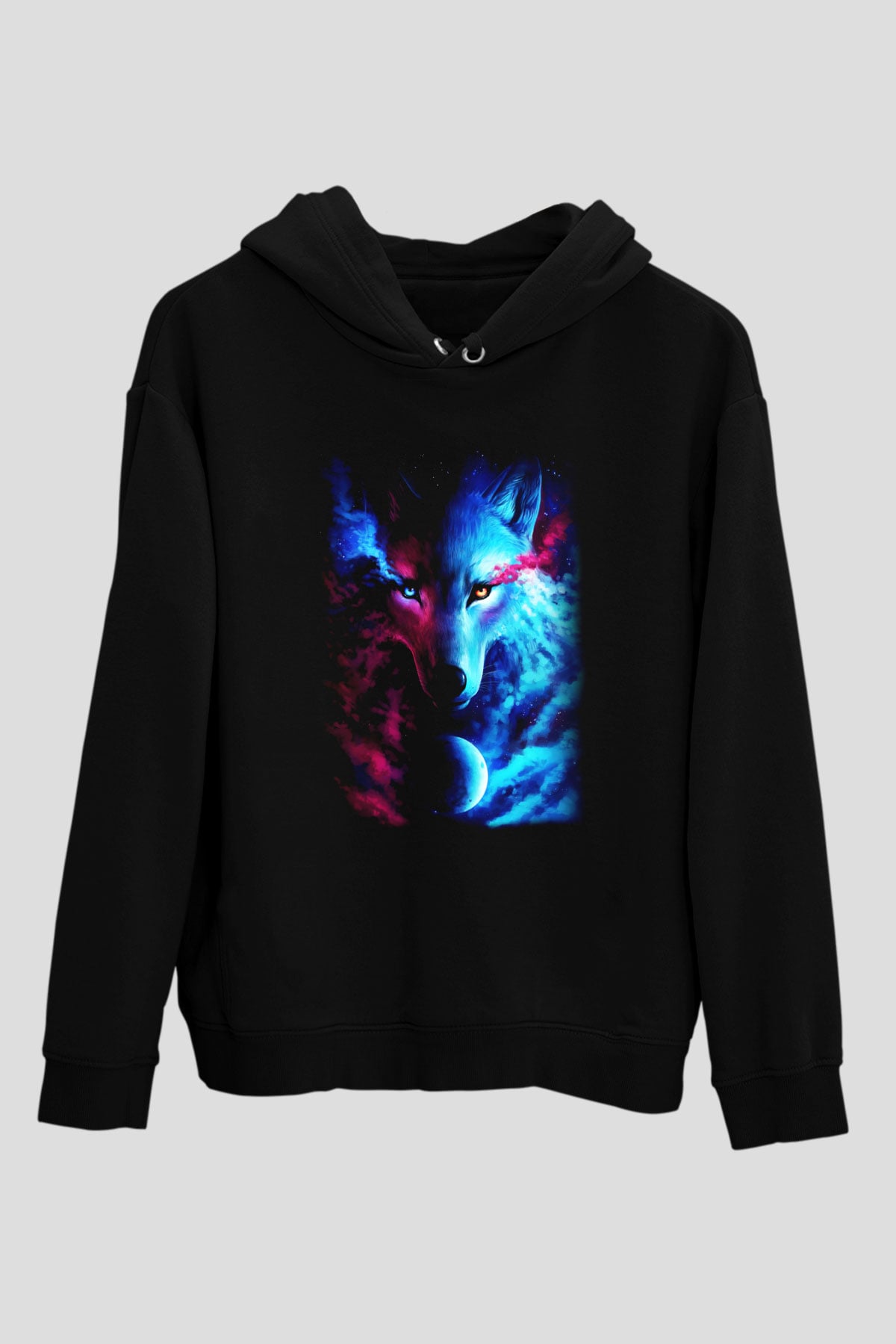 Kurt Siyah Unisex Hoodie