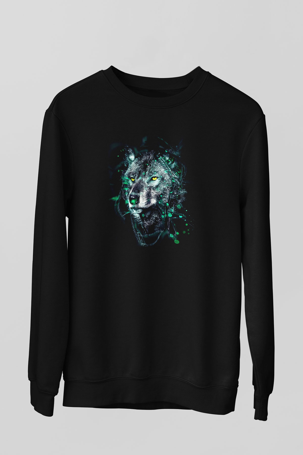 Kurt Siyah Unisex Sweatshirt