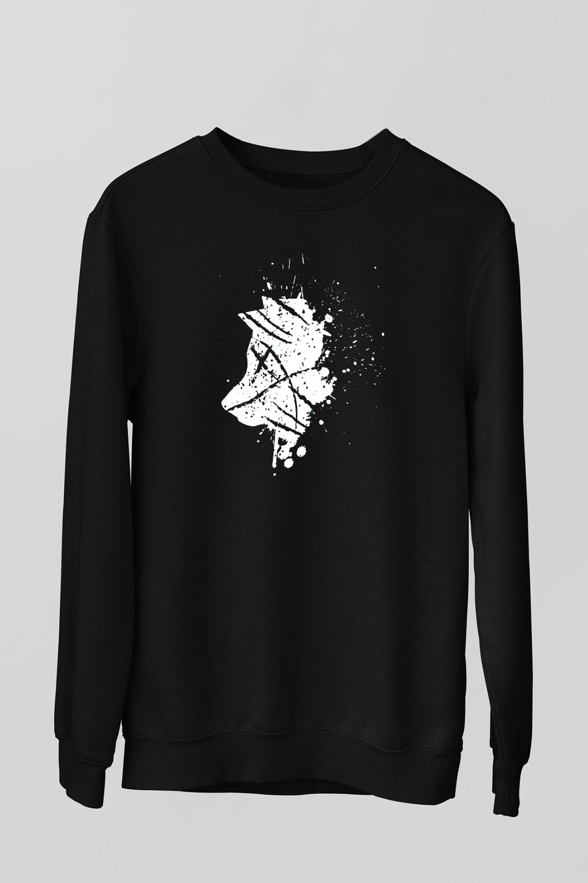 Kurt Siyah Unisex Sweatshirt