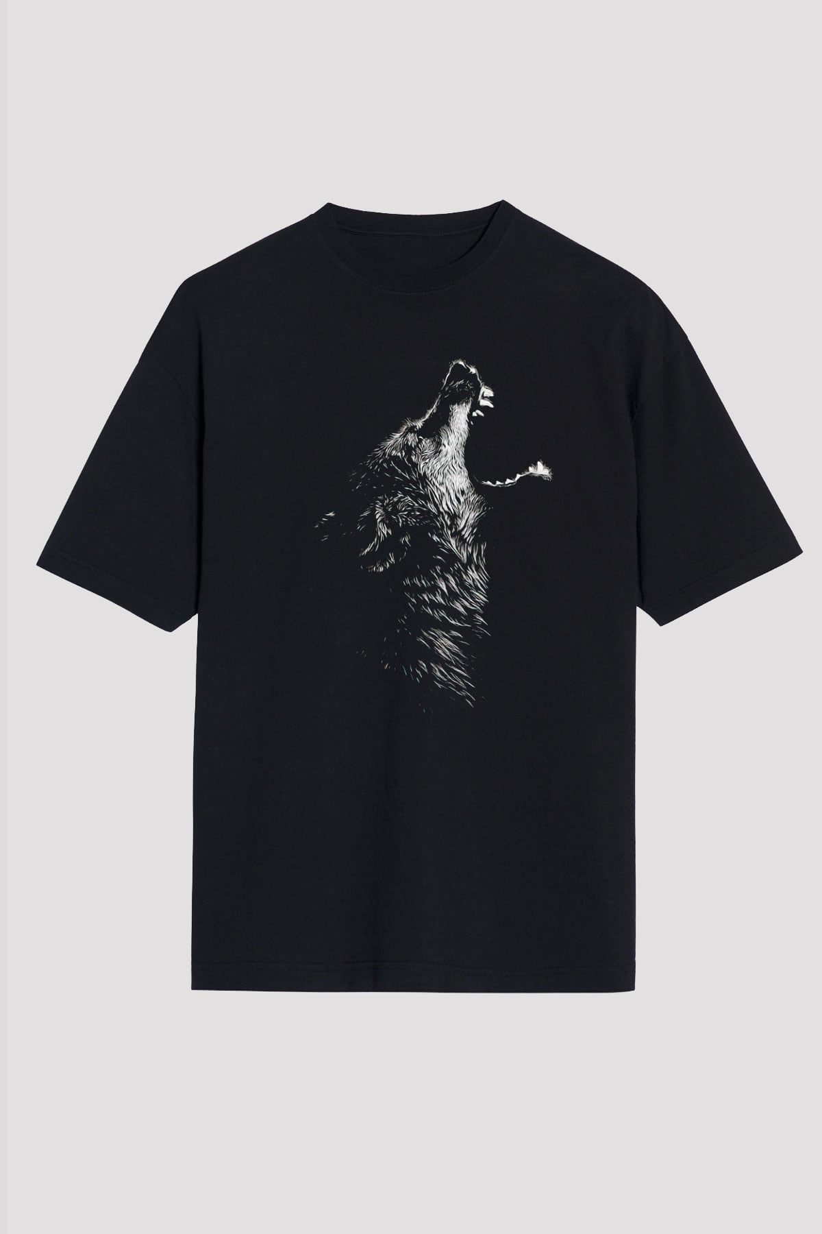 Kurt Siyah Unisex Tişört T-Shirt - TişörtFabrikası