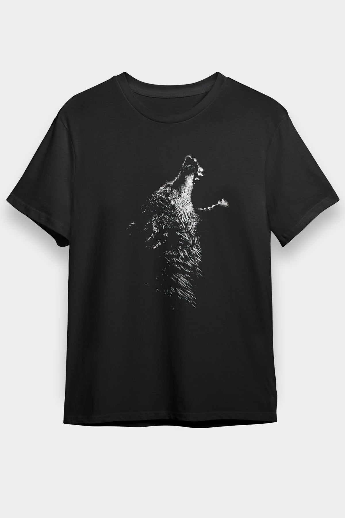 Kurt Siyah Unisex Tişört T-Shirt - TişörtFabrikası