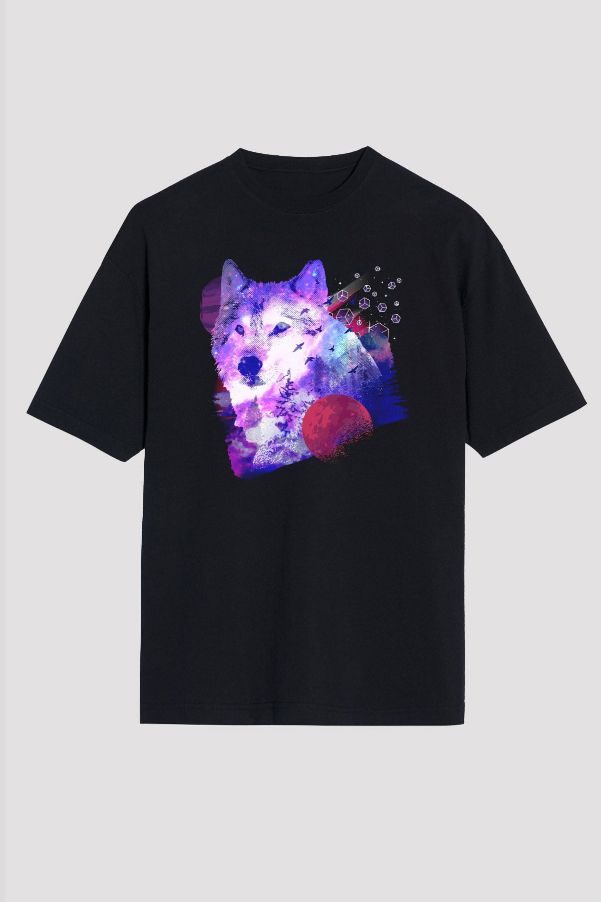 Kurt Siyah Unisex Tişört T-Shirt - TişörtFabrikası