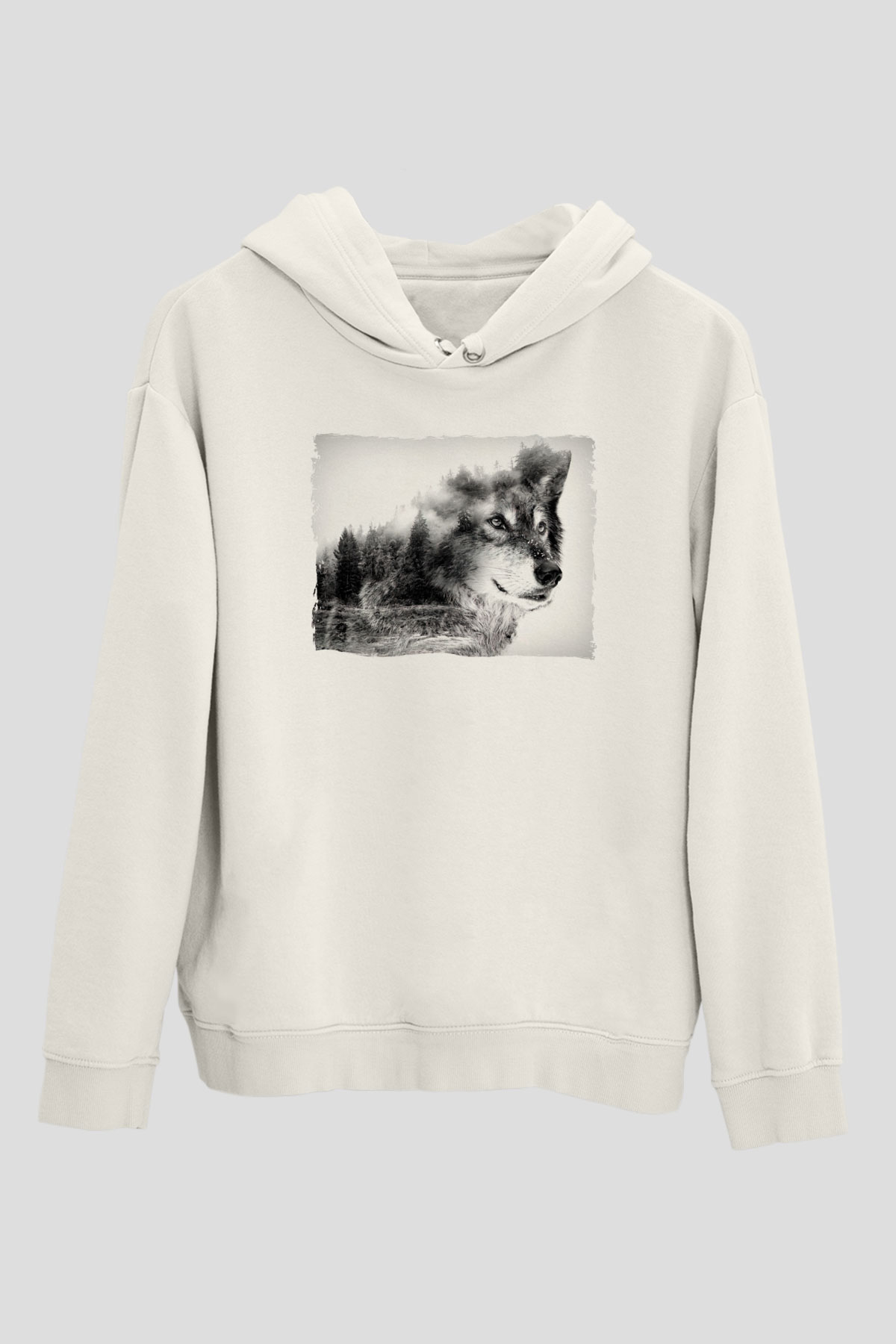 Kurt ve DoğaBeyaz Tshirt Unisex Hoodie