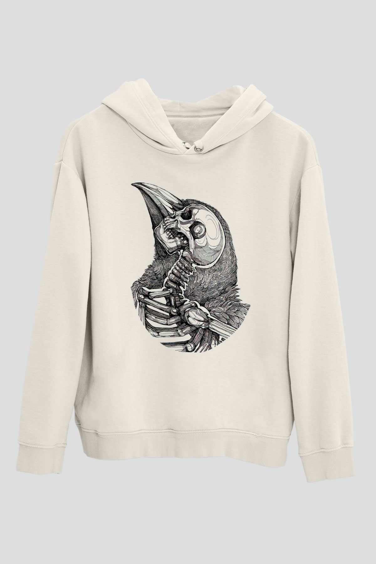 KurukafaBeyaz  Unisex Hoodie