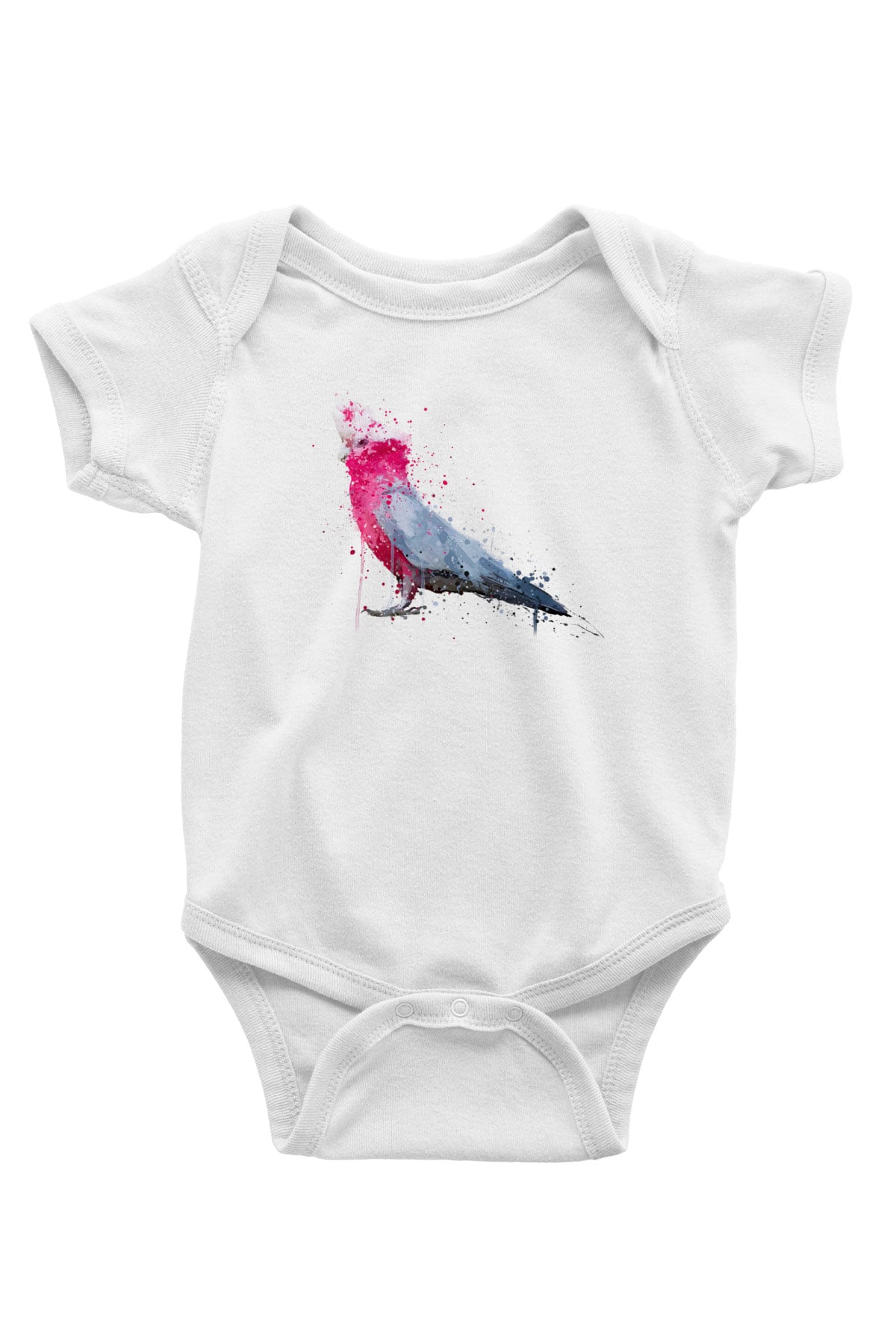 Kuş Beyaz Bebek Body - Zıbın