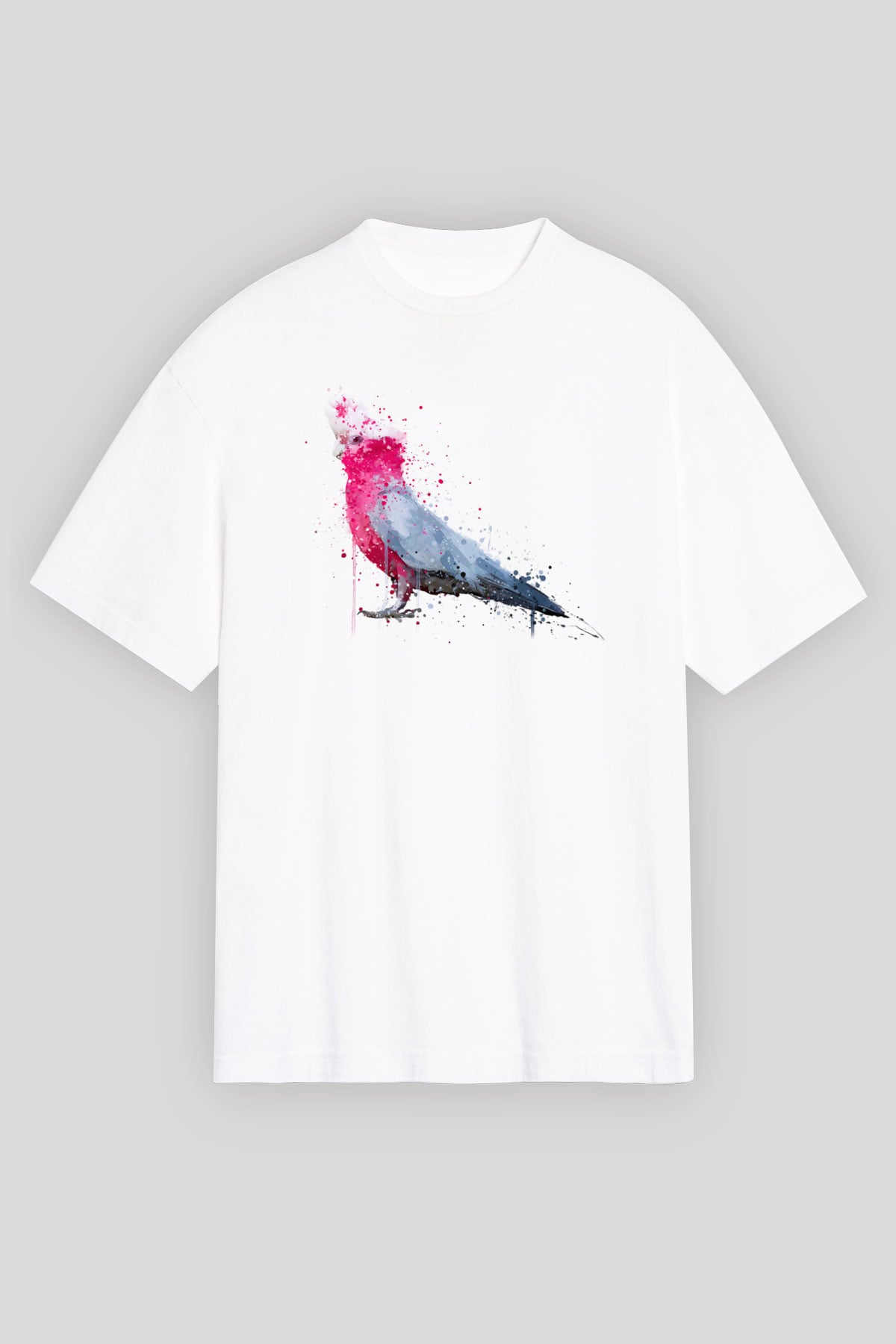Kuş Beyaz Unisex Tişört T-Shirt - TişörtFabrikası