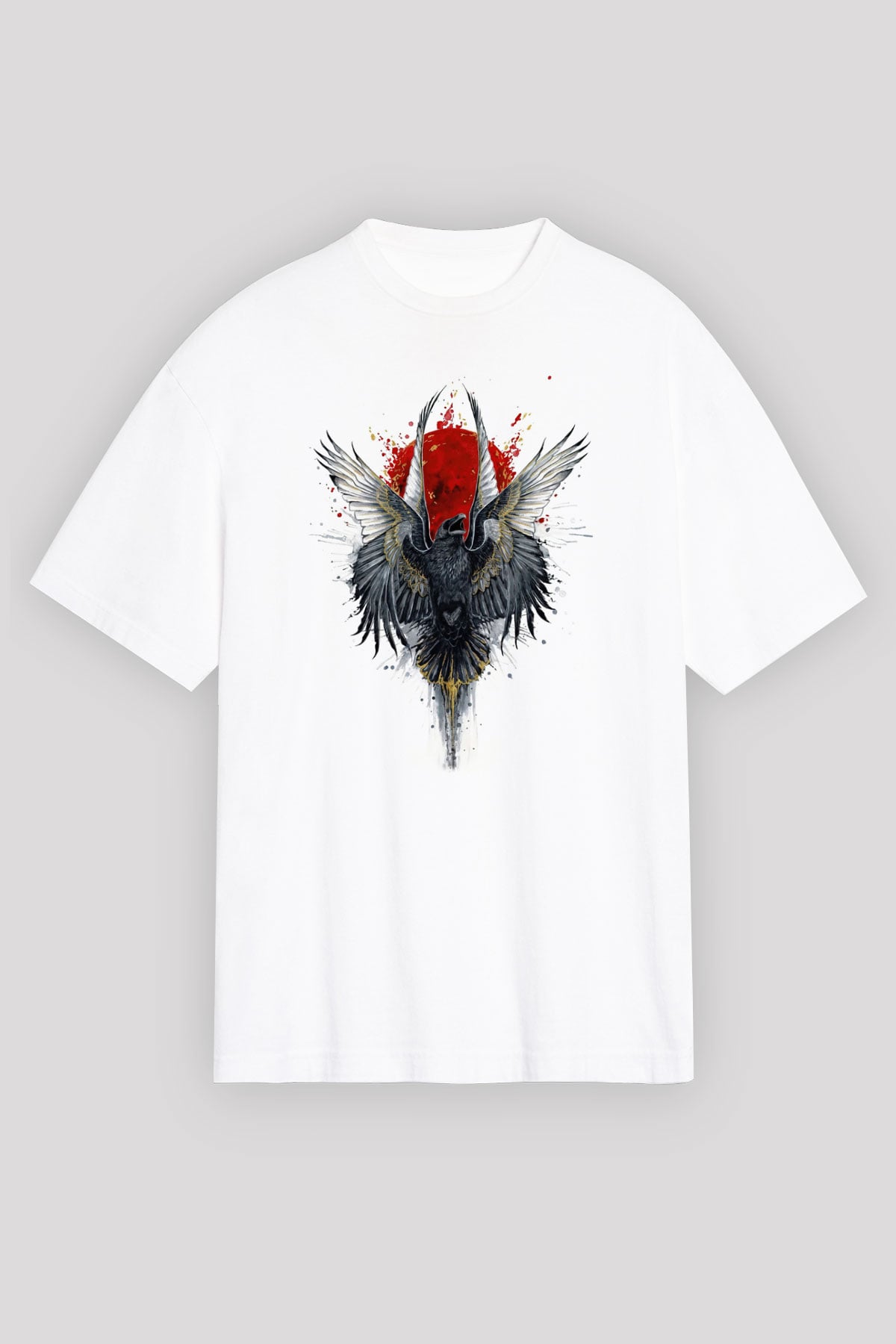 Kuş Beyaz Unisex Tişört T-Shirt - TişörtFabrikası