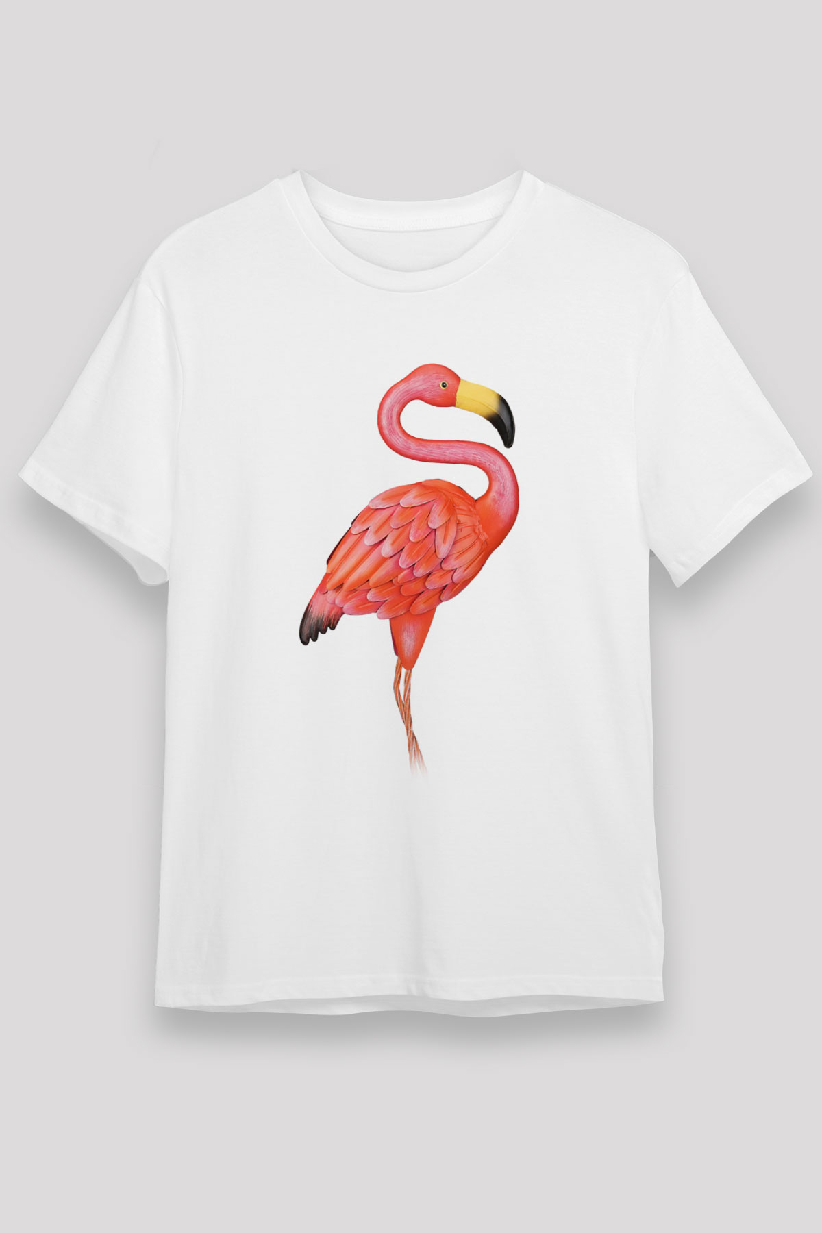 Kuş Beyaz Unisex Tişört T-Shirt - TişörtFabrikası