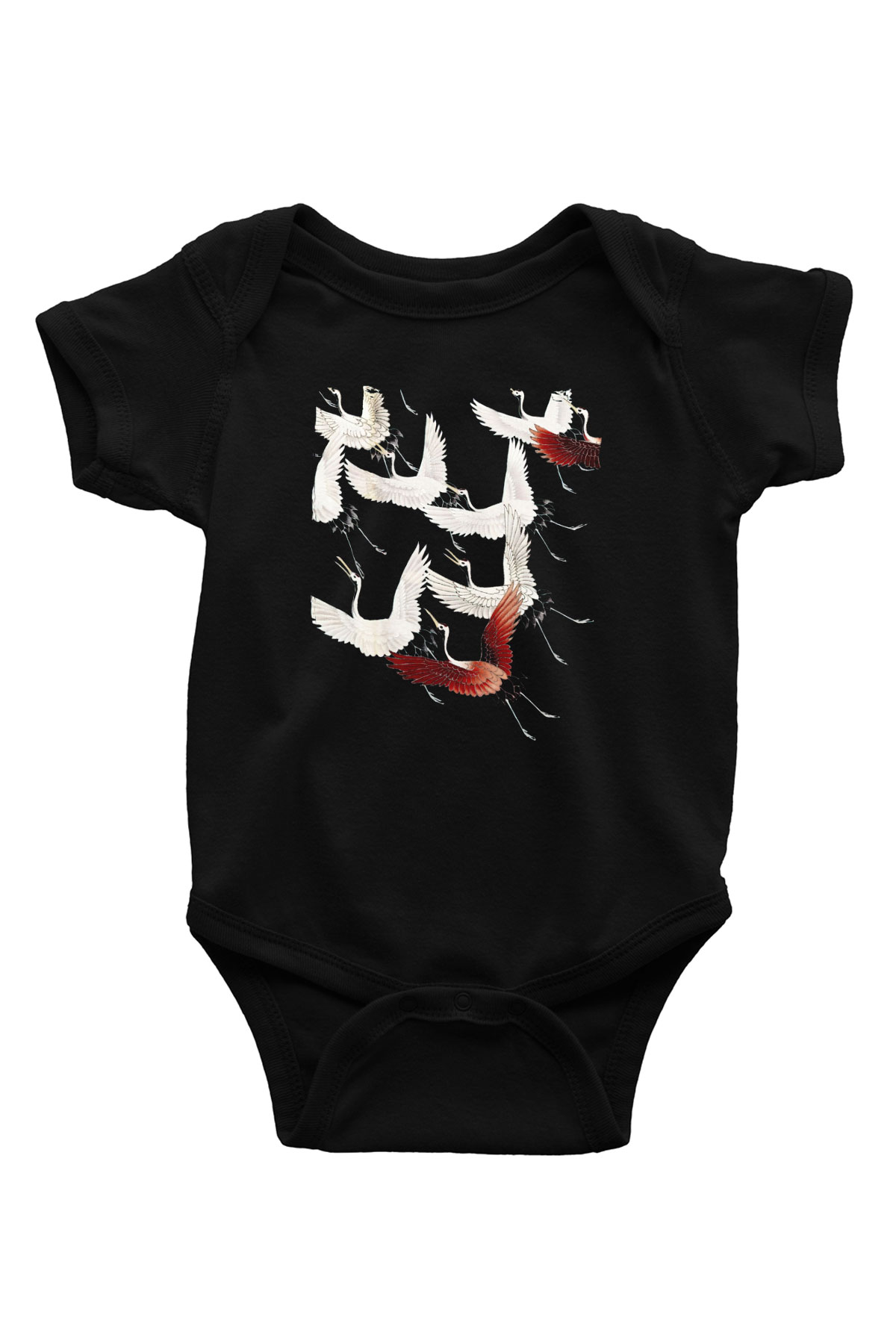 Kuş Siyah Bebek Body - Zıbın