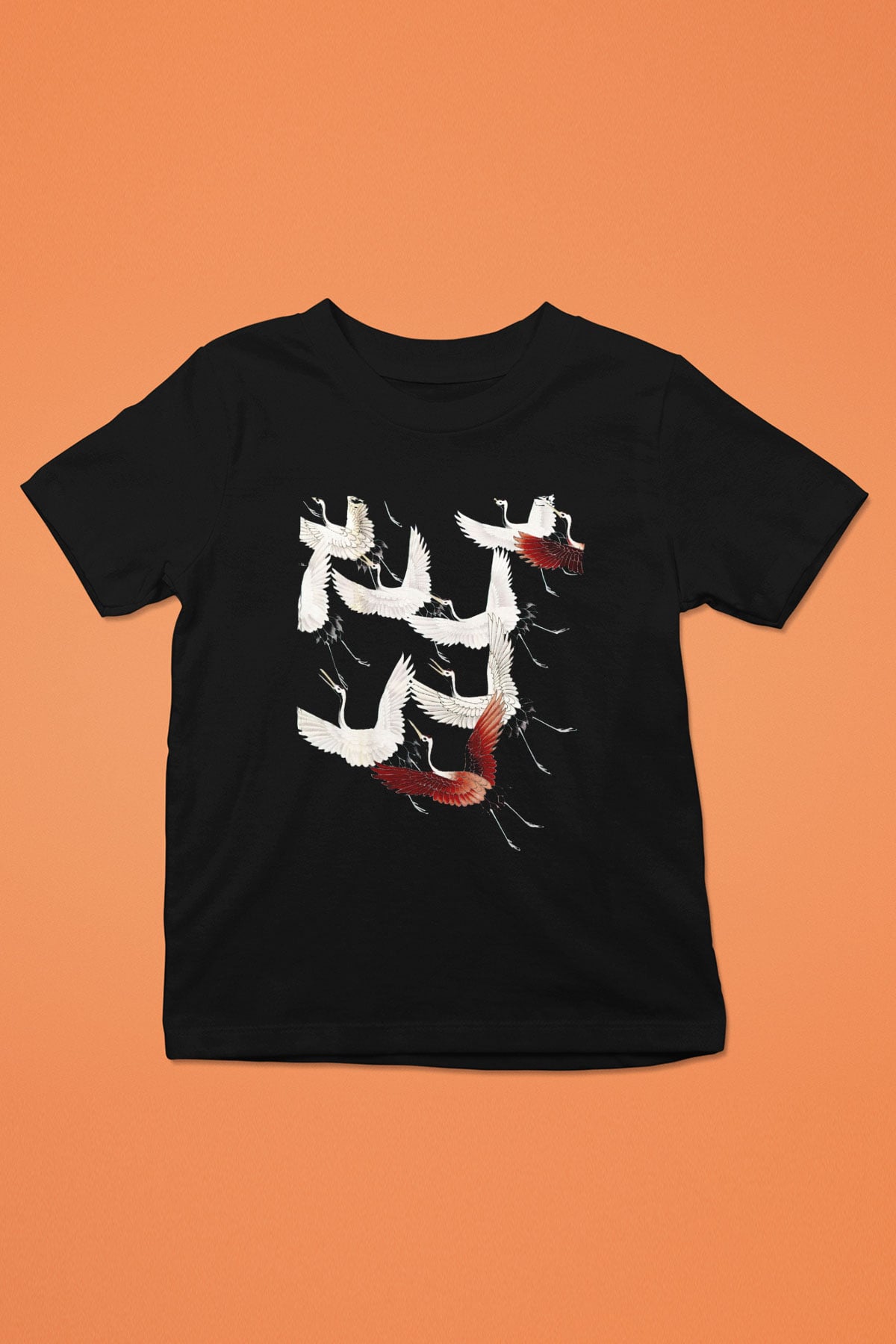 Kuş Siyah Unisex Çocuk Tişört