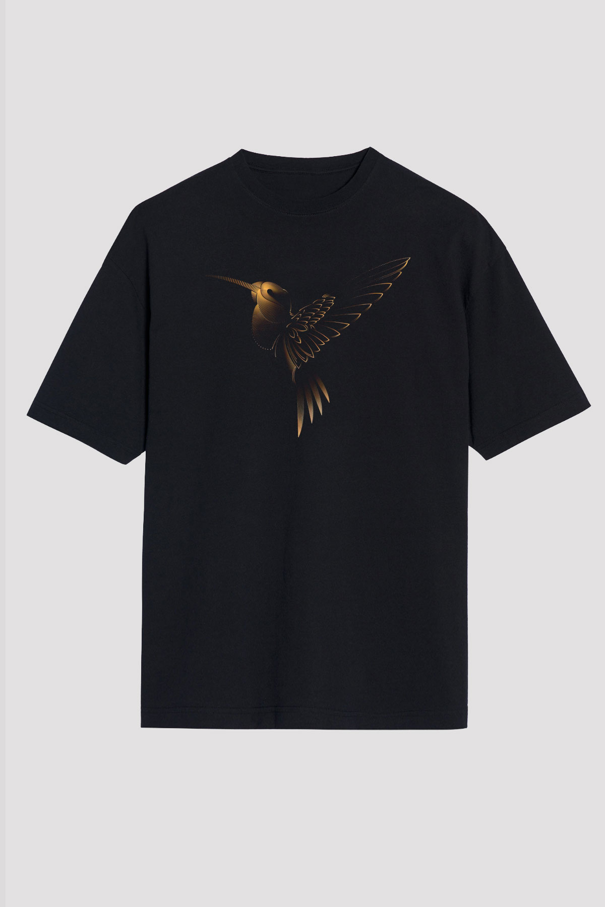 Kuş Siyah Unisex Tişört T-Shirt - TişörtFabrikası