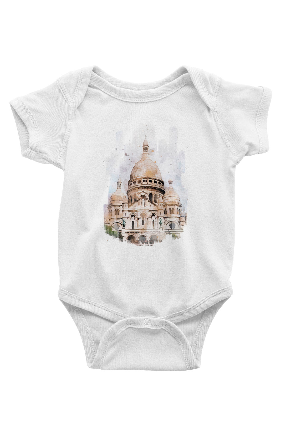 Kutsal Kalp Bazilikası Beyaz Bebek Body - Zıbın