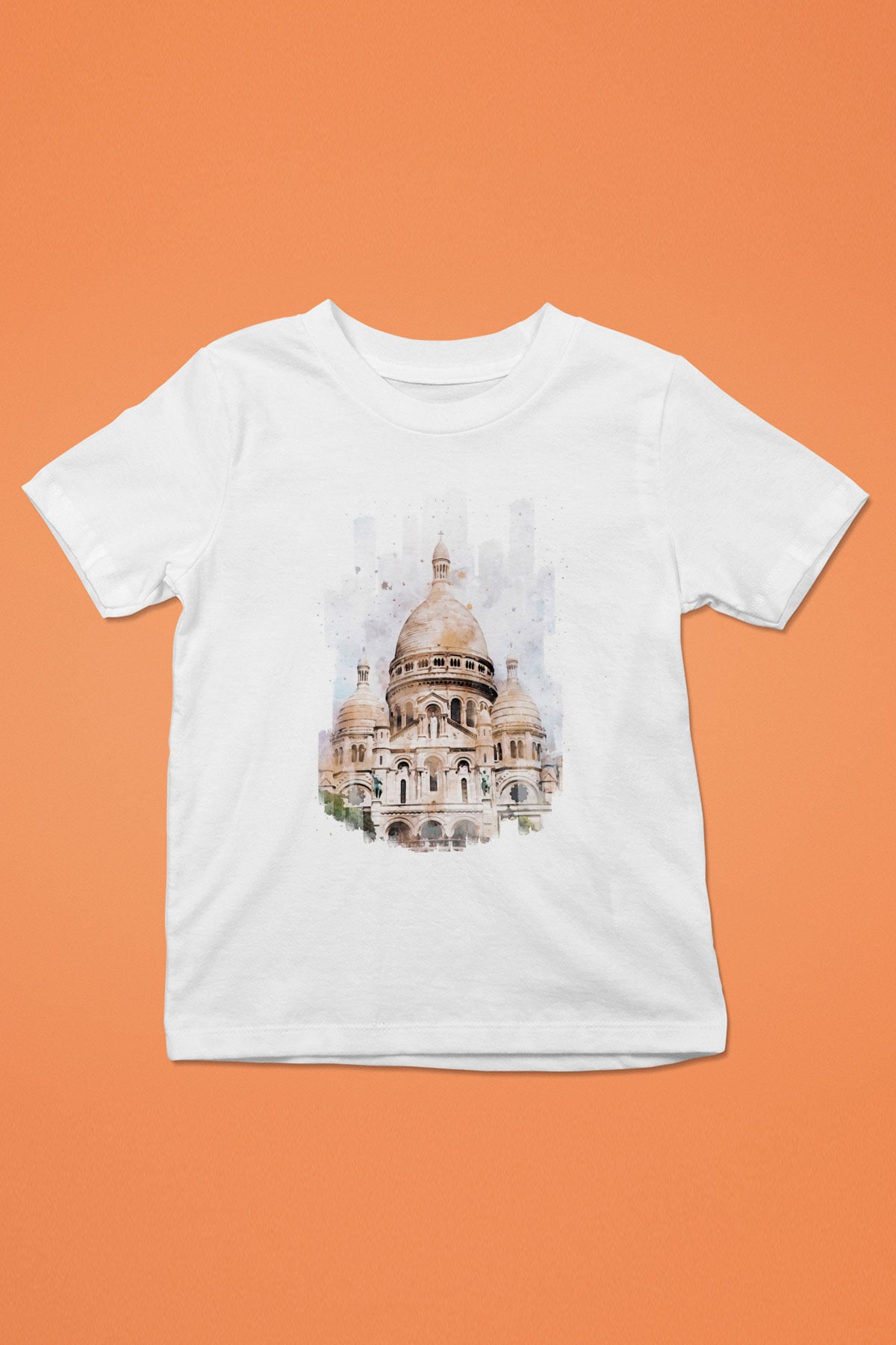 Kutsal Kalp Bazilikası Beyaz Unisex Çocuk Tişört