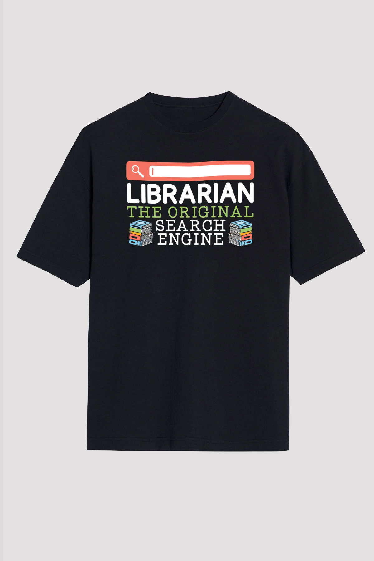 Kütüphaneci Siyah Unisex Tişört T-Shirt - TişörtFabrikası