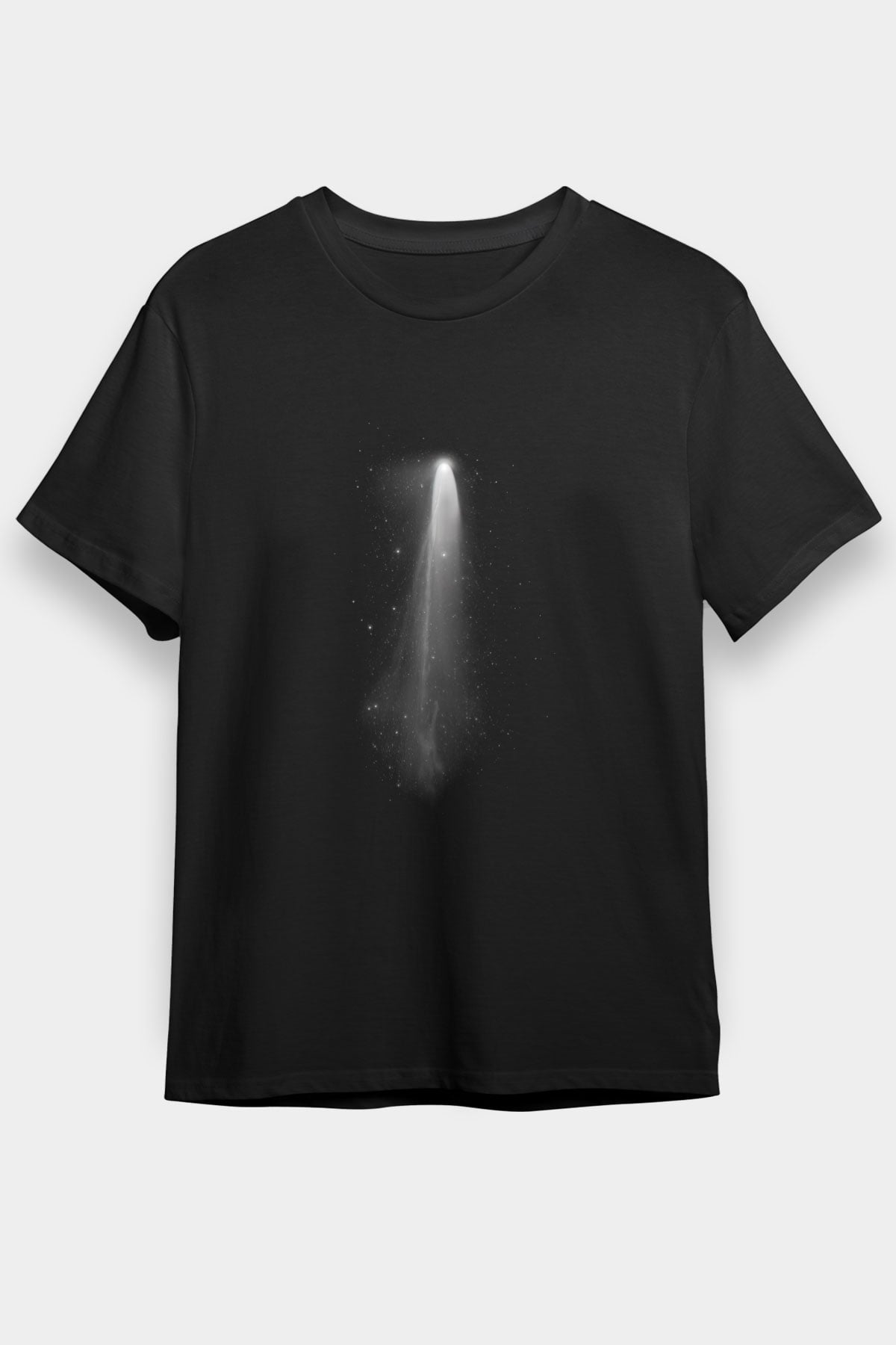 Kuyruklu yıldız Siyah Unisex Tişört T-Shirt - TişörtFabrikası
