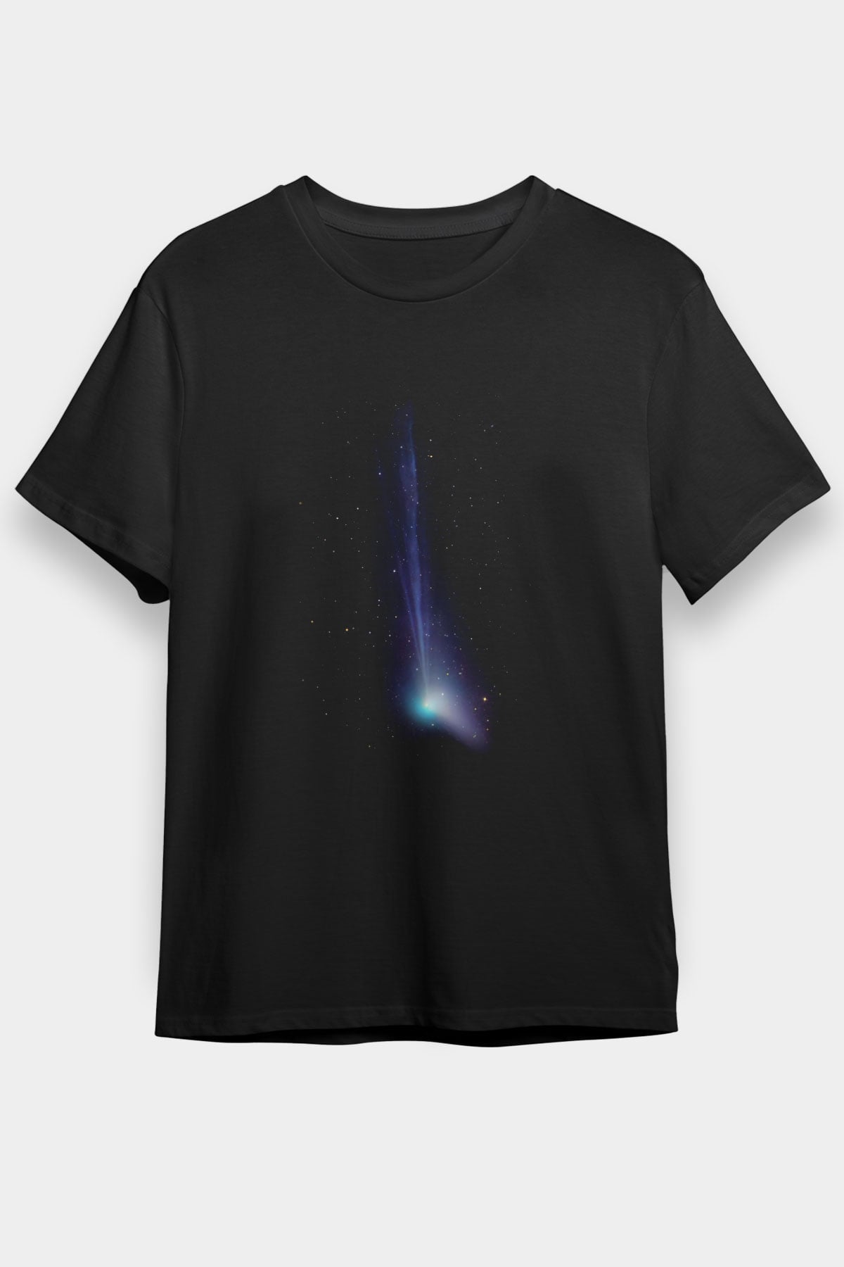 Kuyruklu yıldız Siyah Unisex Tişört T-Shirt - TişörtFabrikası