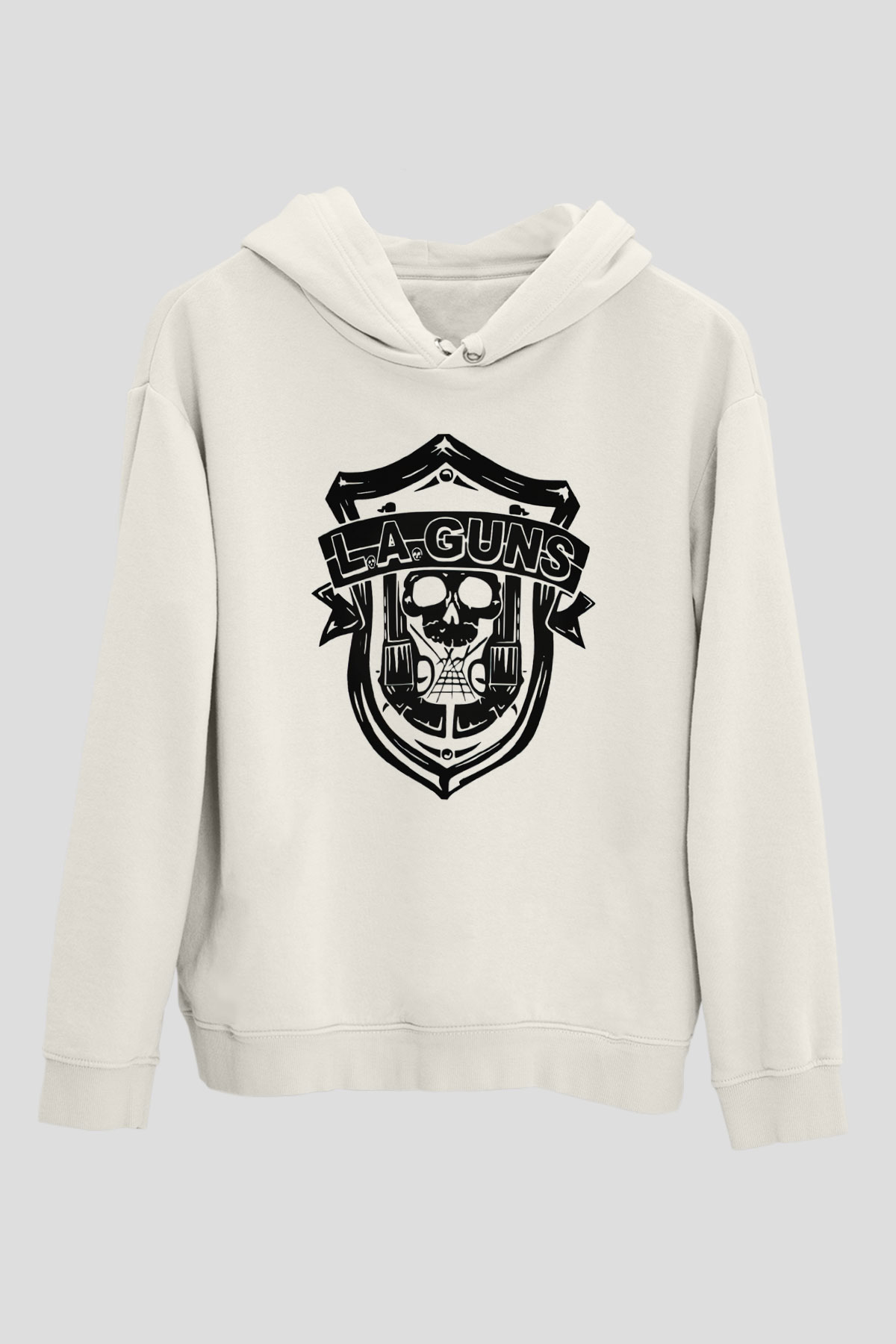 L.A. Guns Beyaz Unisex Kapüşonlu Sweatshirt