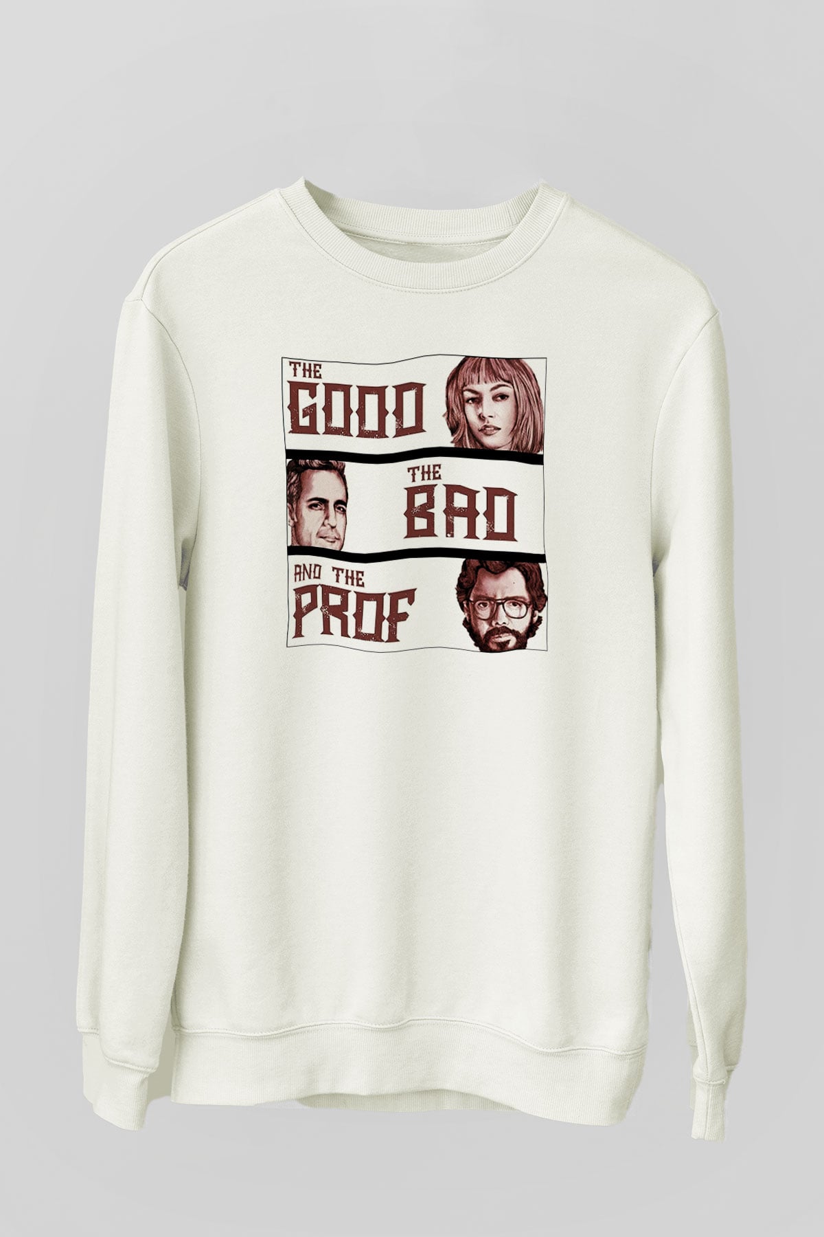 La casa de papel Beyaz Unisex Sweatshirt