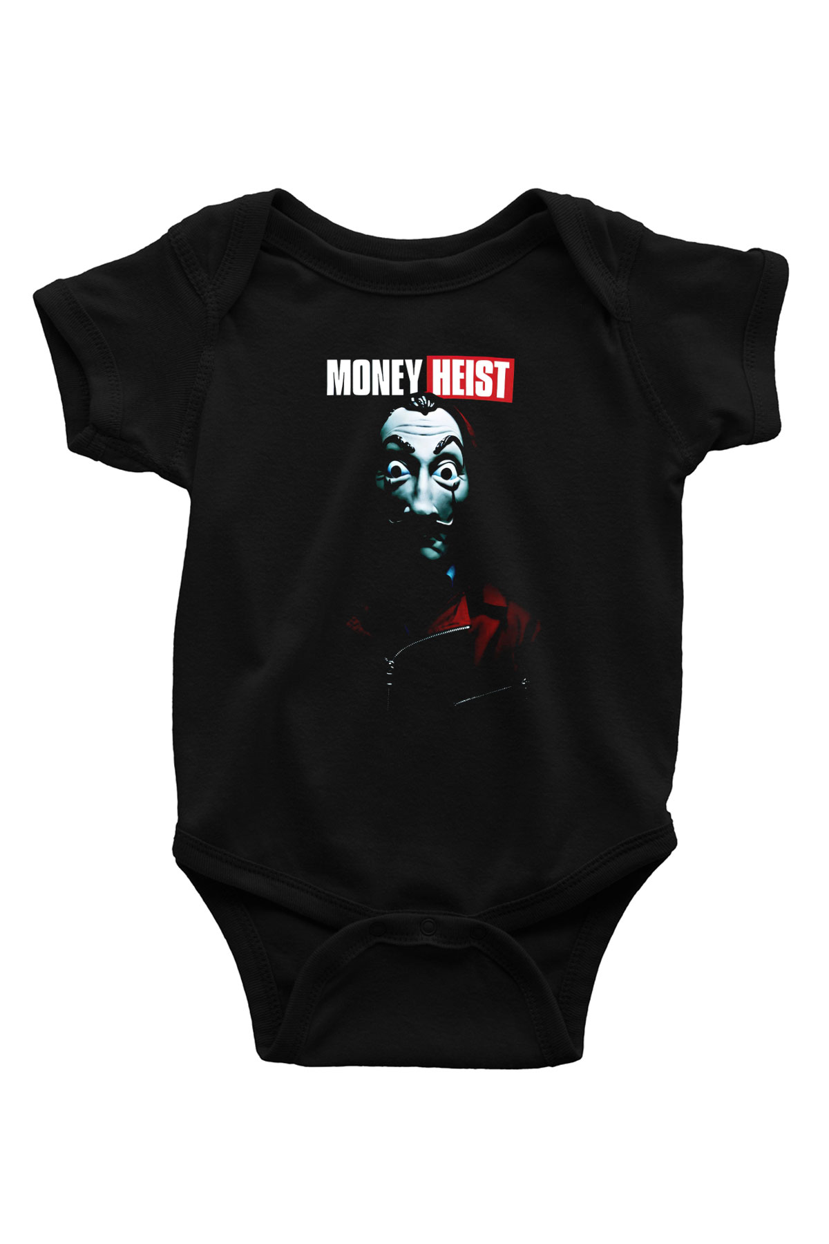 La casa de papel Siyah Bebek Body - Zıbın