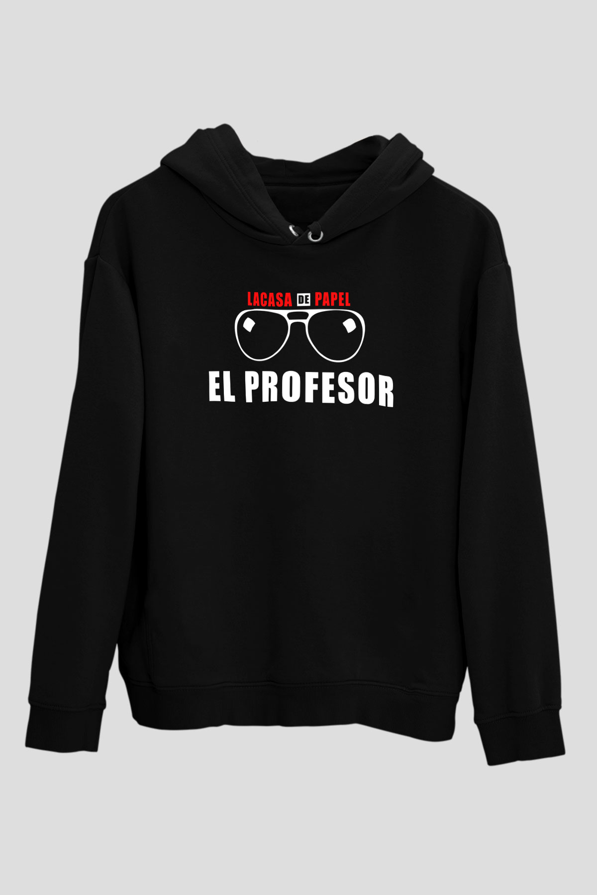 La casa de papel Siyah Unisex Hoodie