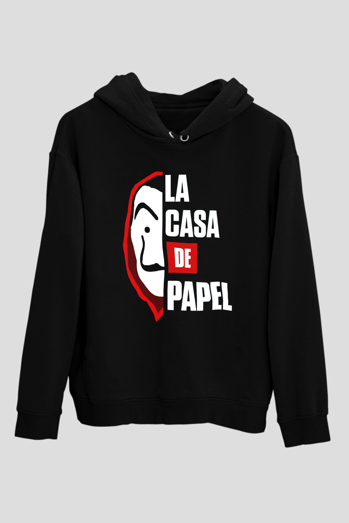 La casa de papel Siyah Unisex Hoodie