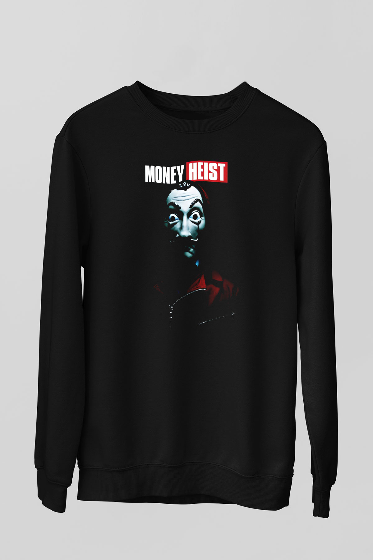 La casa de papel Siyah Unisex Sweatshirt