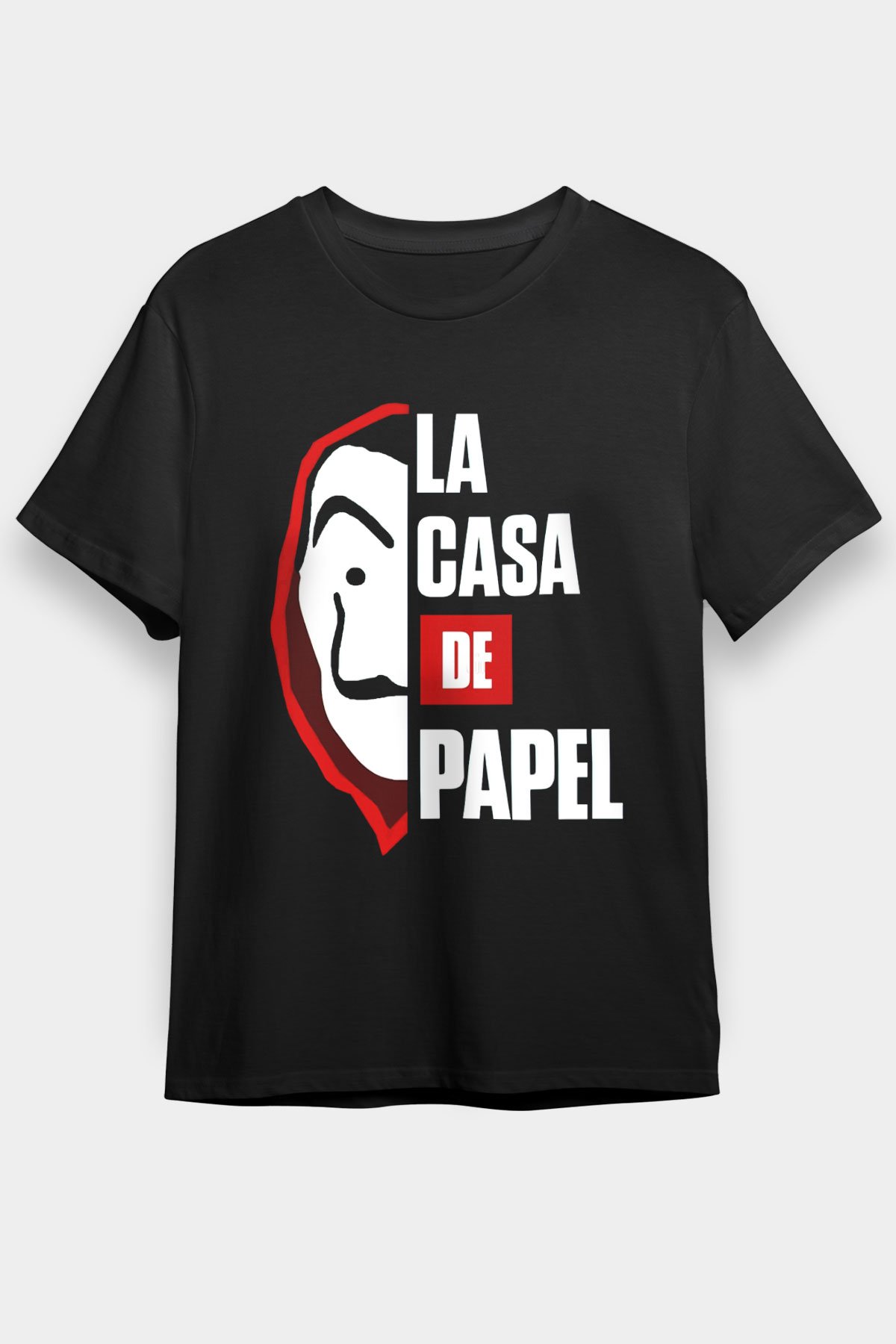 La casa de papel Siyah Unisex Graphic Tee - STREETWEAR