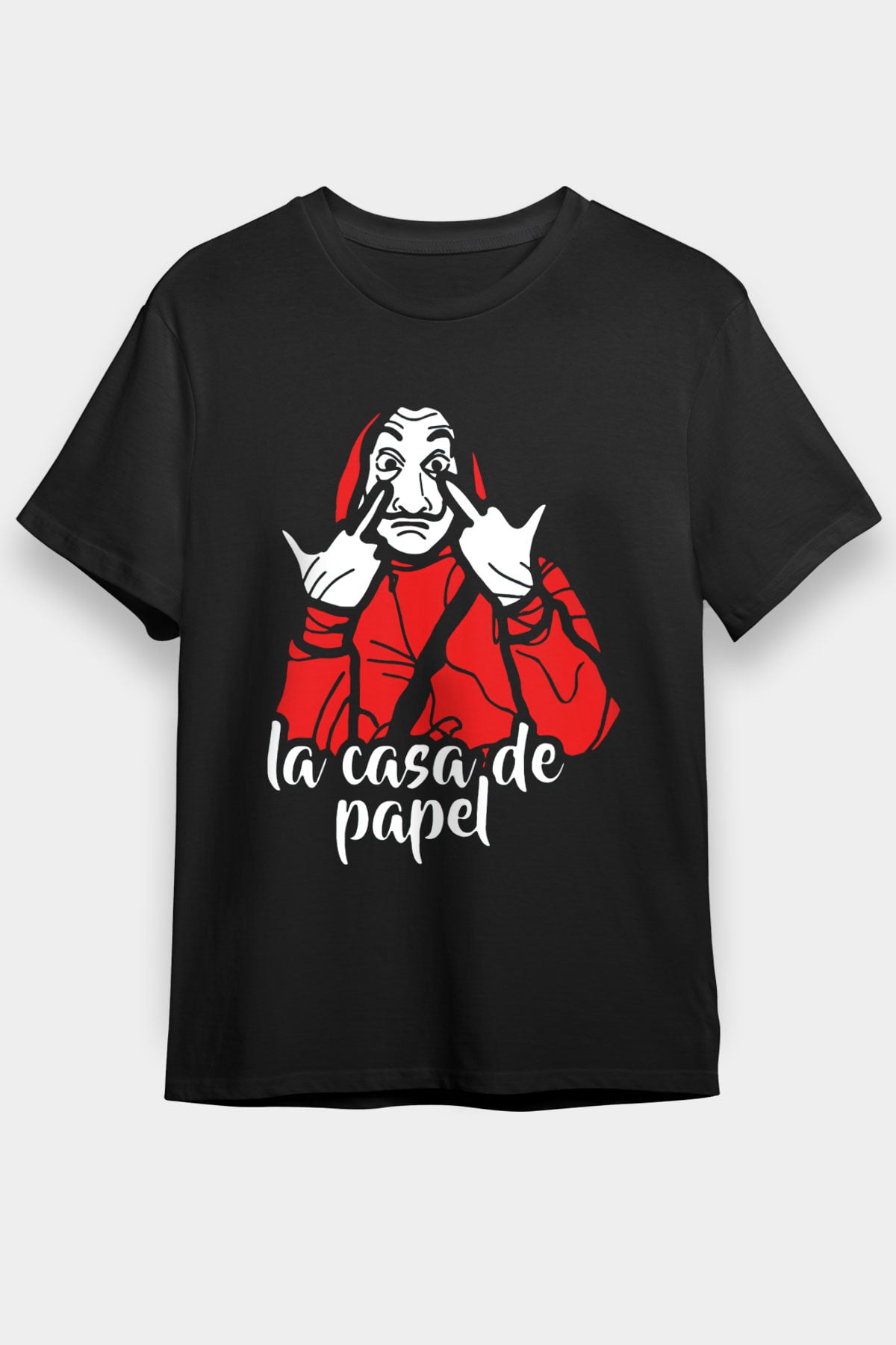 La casa de papel Siyah Unisex Tişört T-Shirt
