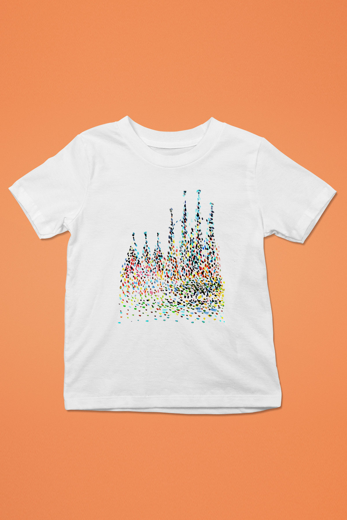 La Sagrada Familia Baskılı Beyaz Unisex Çocuk Tişört