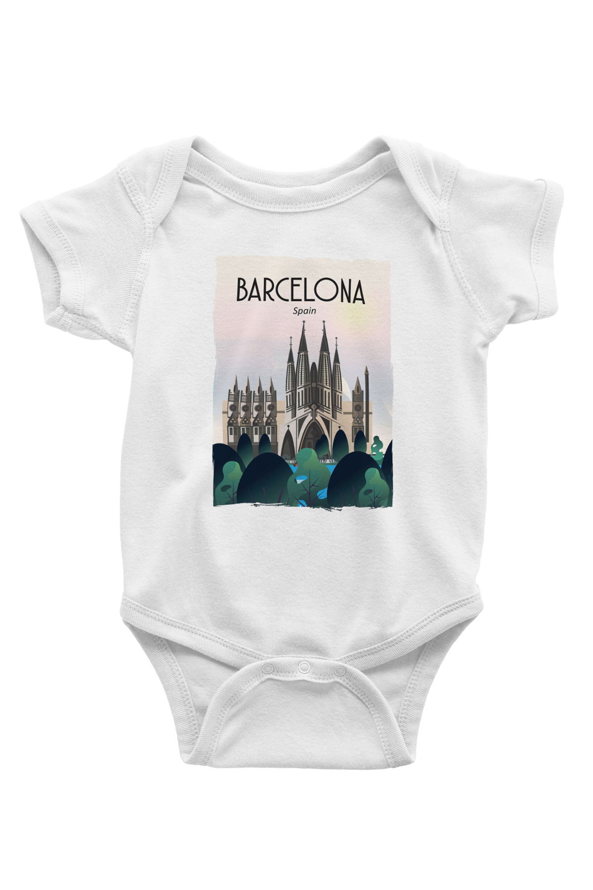 La Sagrada Familia Beyaz Bebek Body - Zıbın