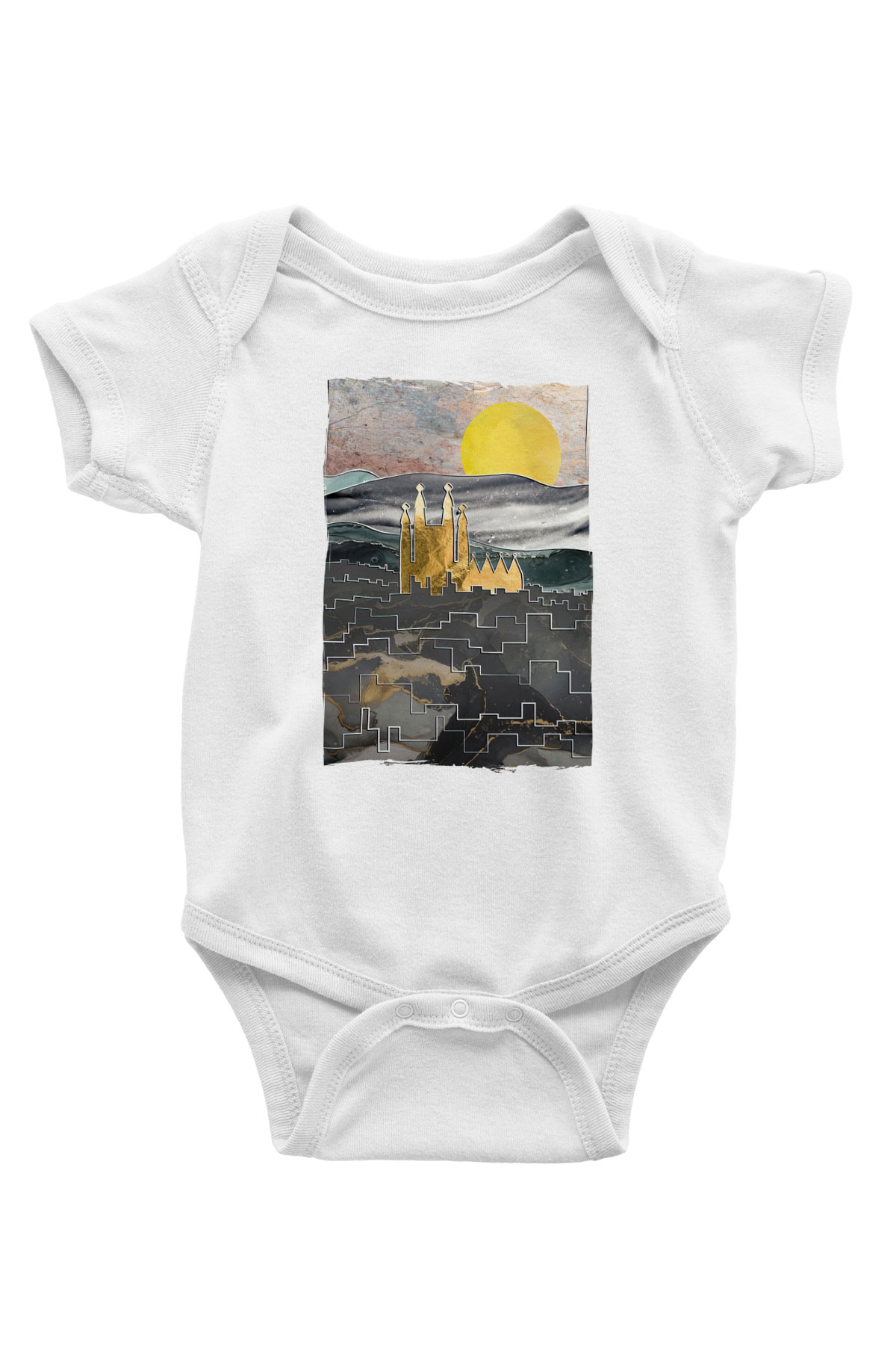 La Sagrada Familia Beyaz Bebek Body - Zıbın