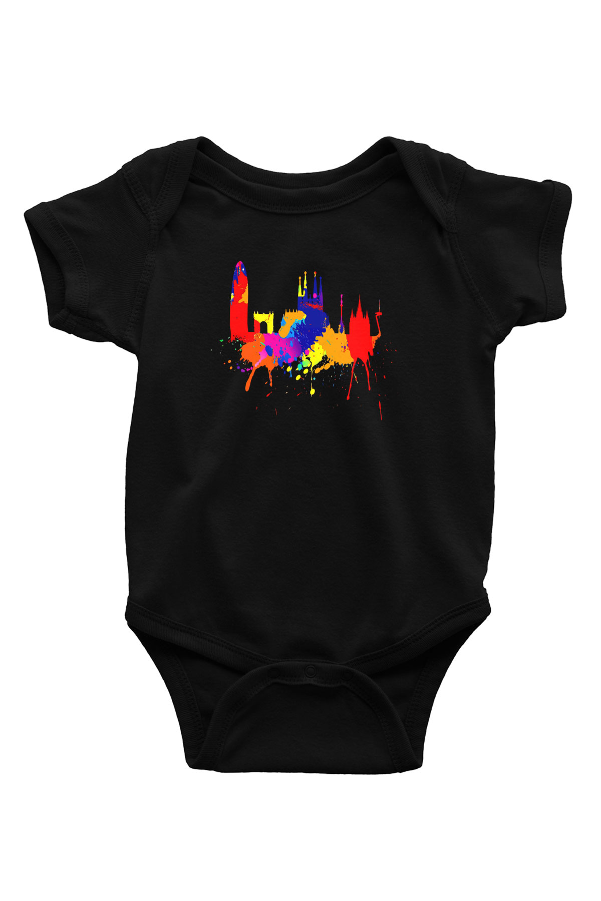 La Sagrada Familia Siyah Bebek Body - Zıbın