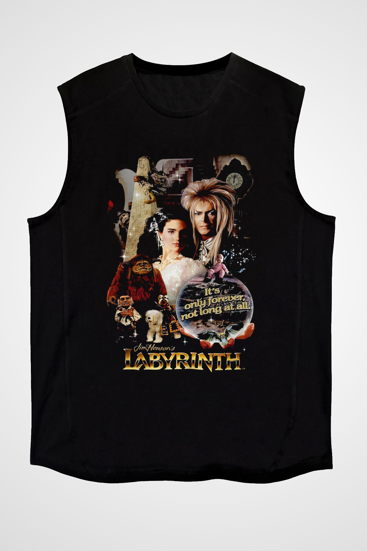 Labyrinth Siyah Unisex  Kolsuz Tişört
