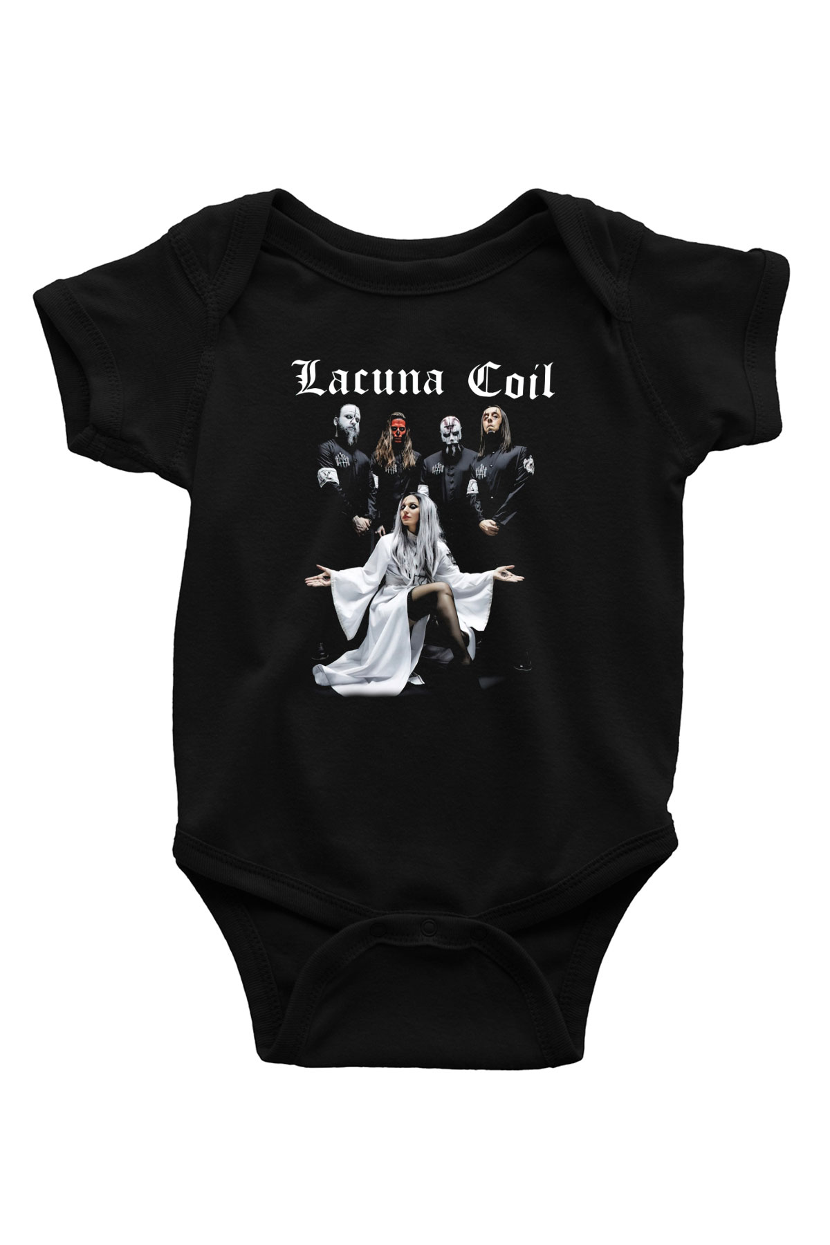 Lacuna Coil Baskılı Siyah Bebek Body - Zıbın