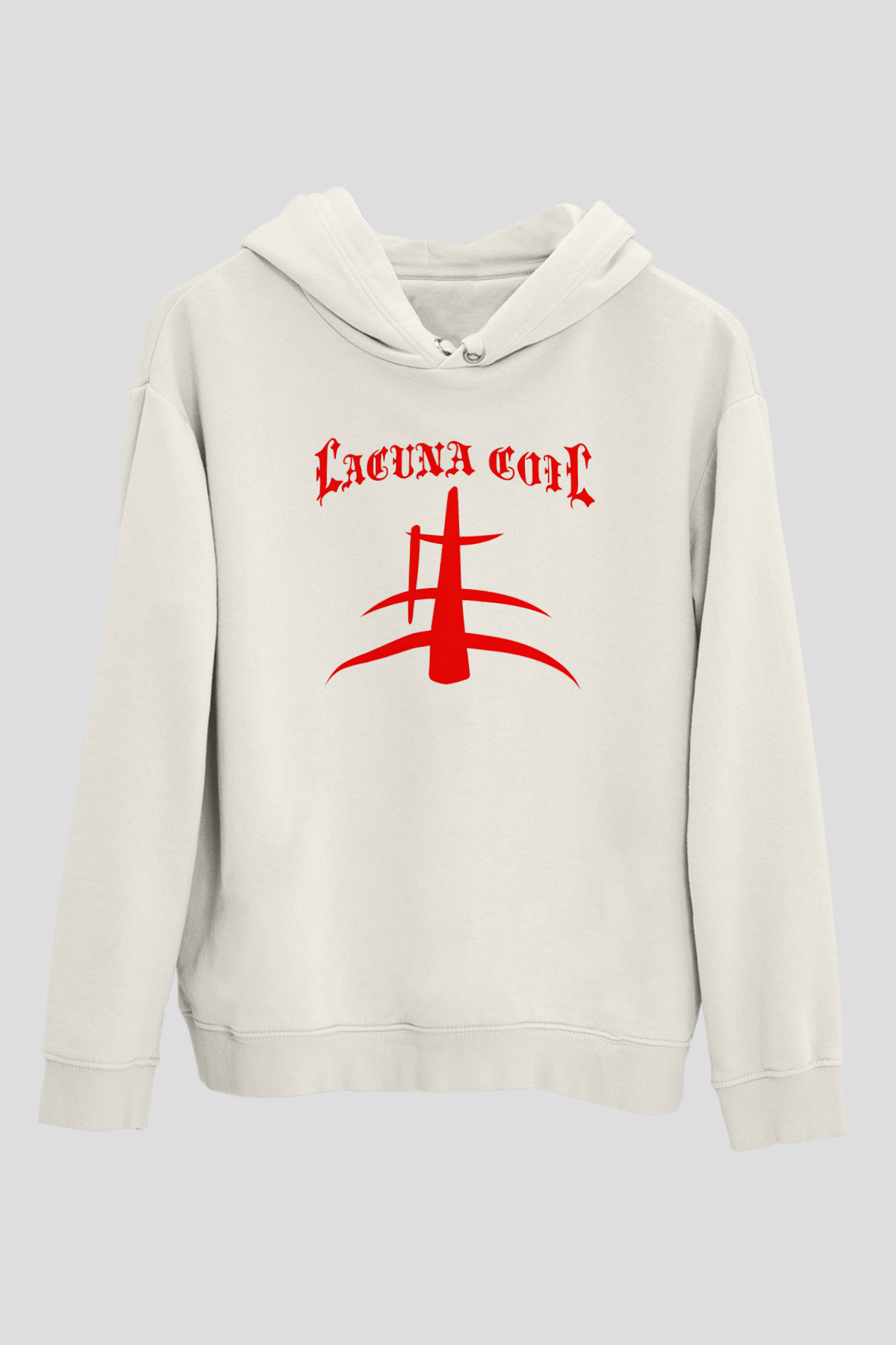 Lacuna Coil Beyaz Unisex Kapşonlu Sweatshirt