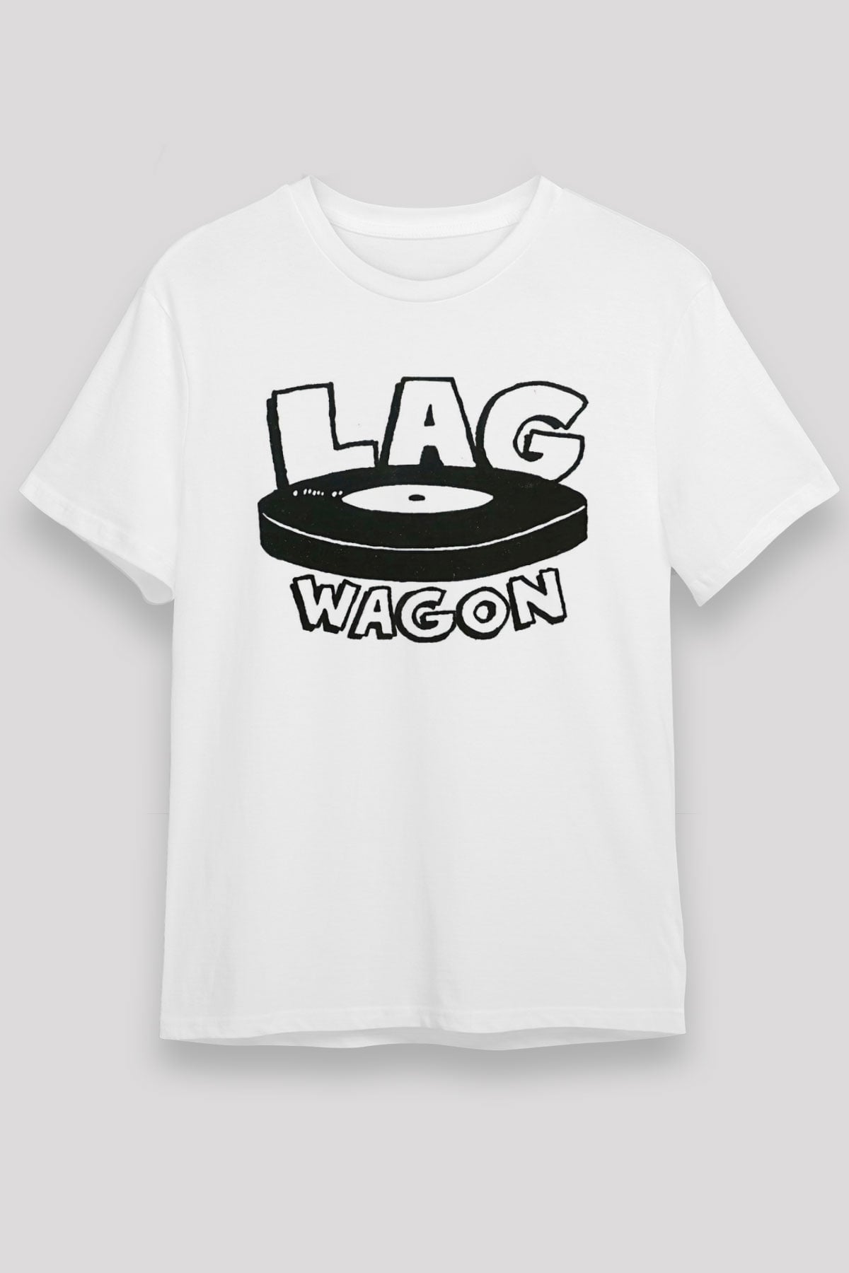 Lagwagon Baskılı Unisex Beyaz Tişört - Tshirt