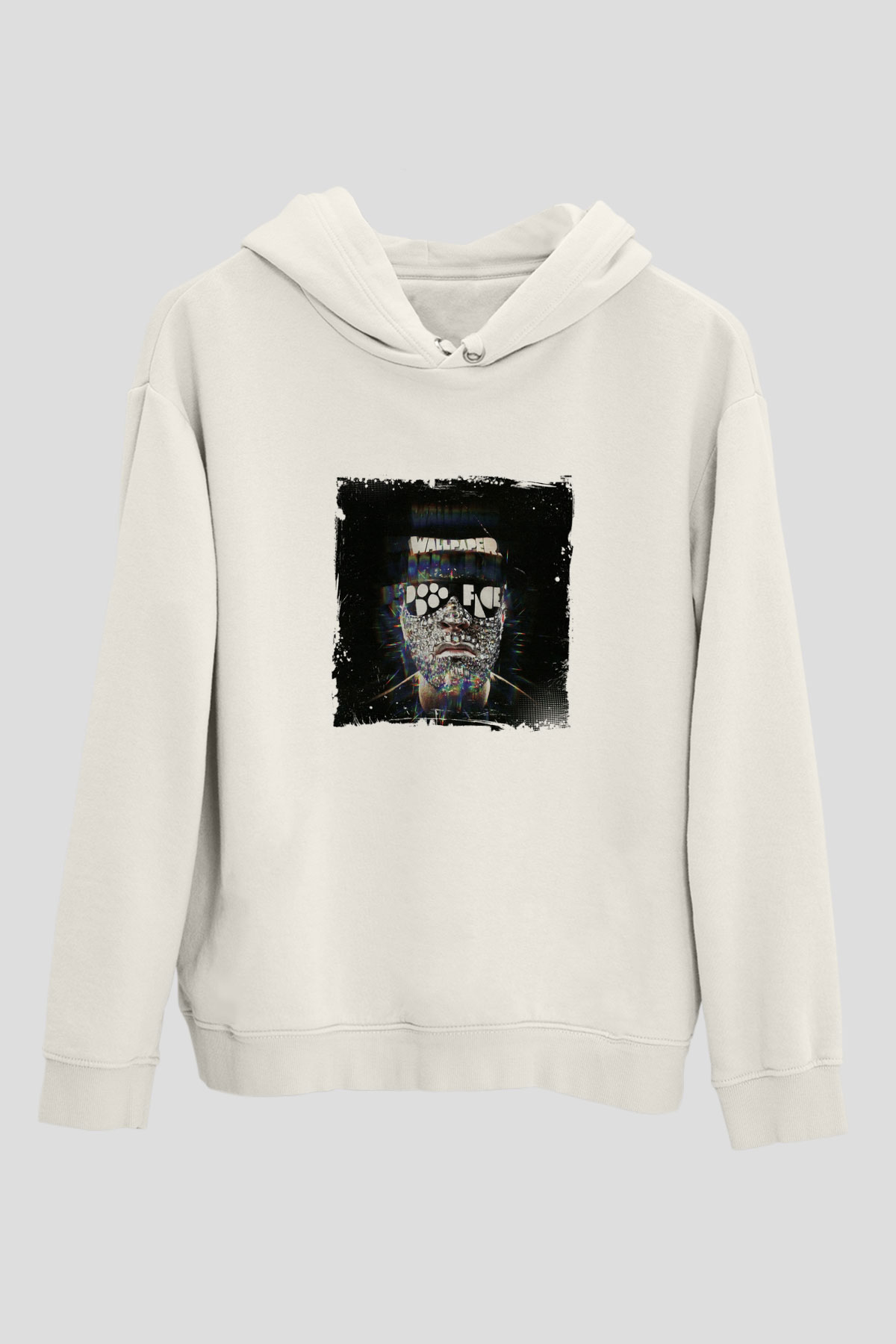Laidback LukeBaskılı Beyaz Hoodie