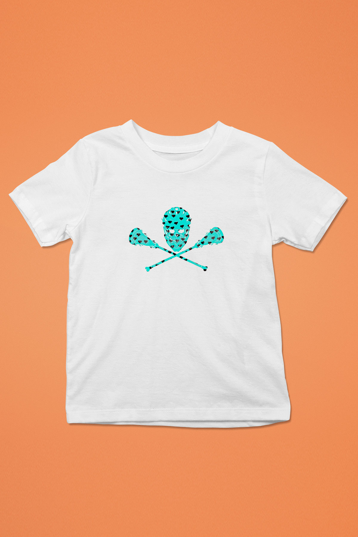 Lakros Baskılı Unisex Beyaz Çocuk Tişört - Tshirt