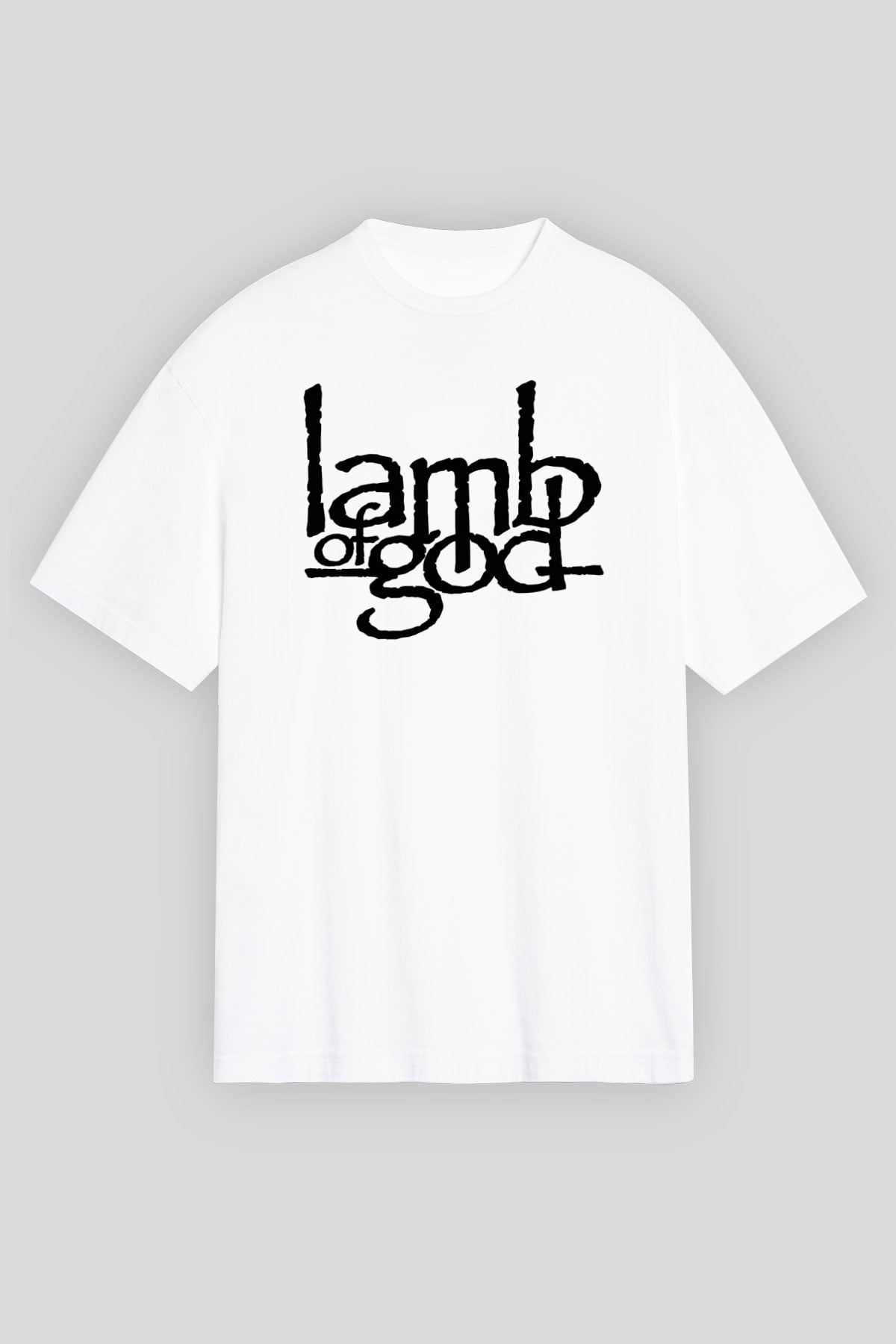 Lamb of God Beyaz Unisex Oversize Tişört T-Shirt