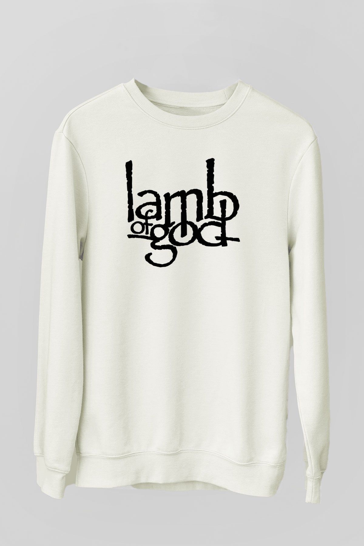 Lamb of God Beyaz Unisex Sweatshirt