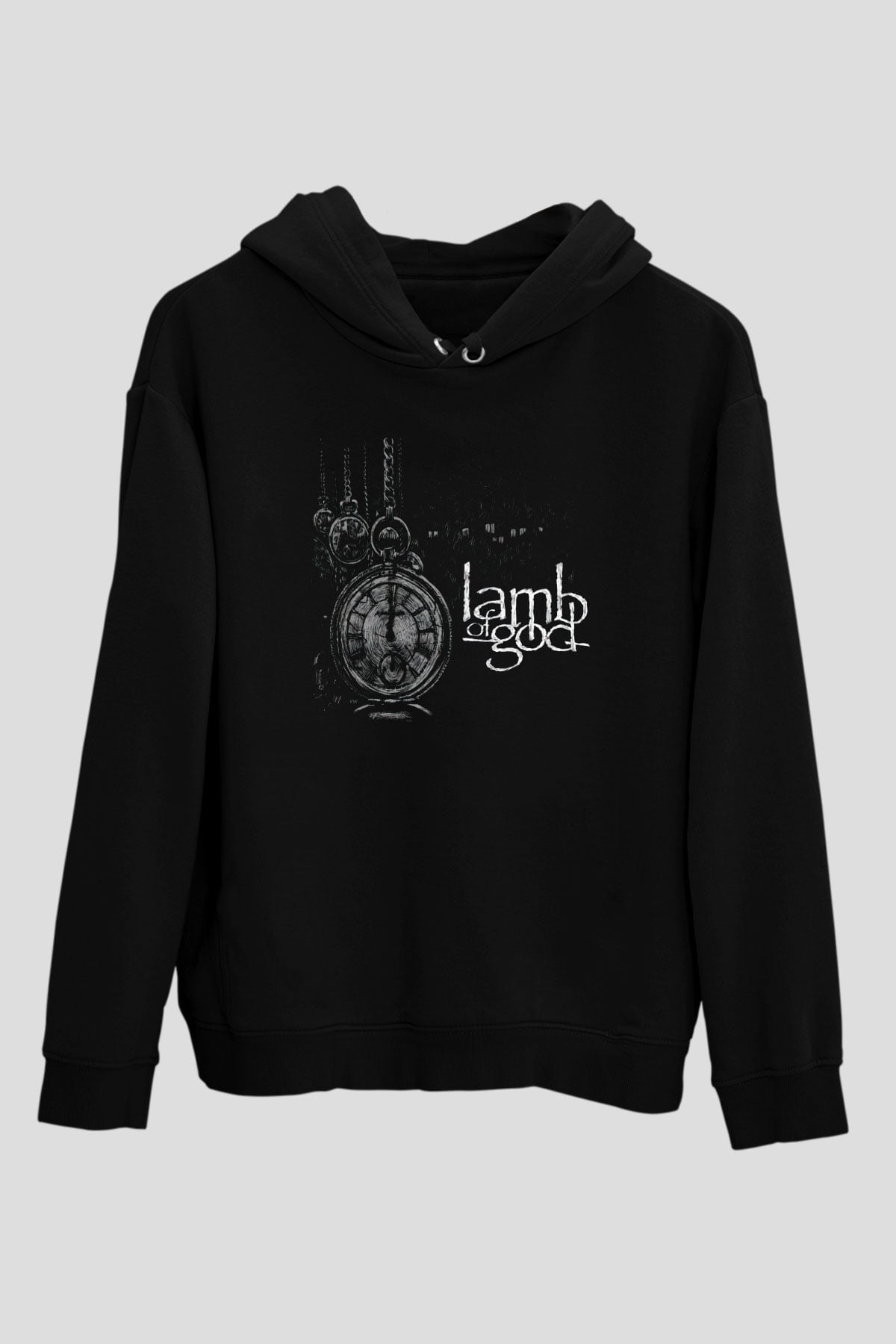 Lamb of God Siyah Unisex Kapüşonlu Sweatshirt