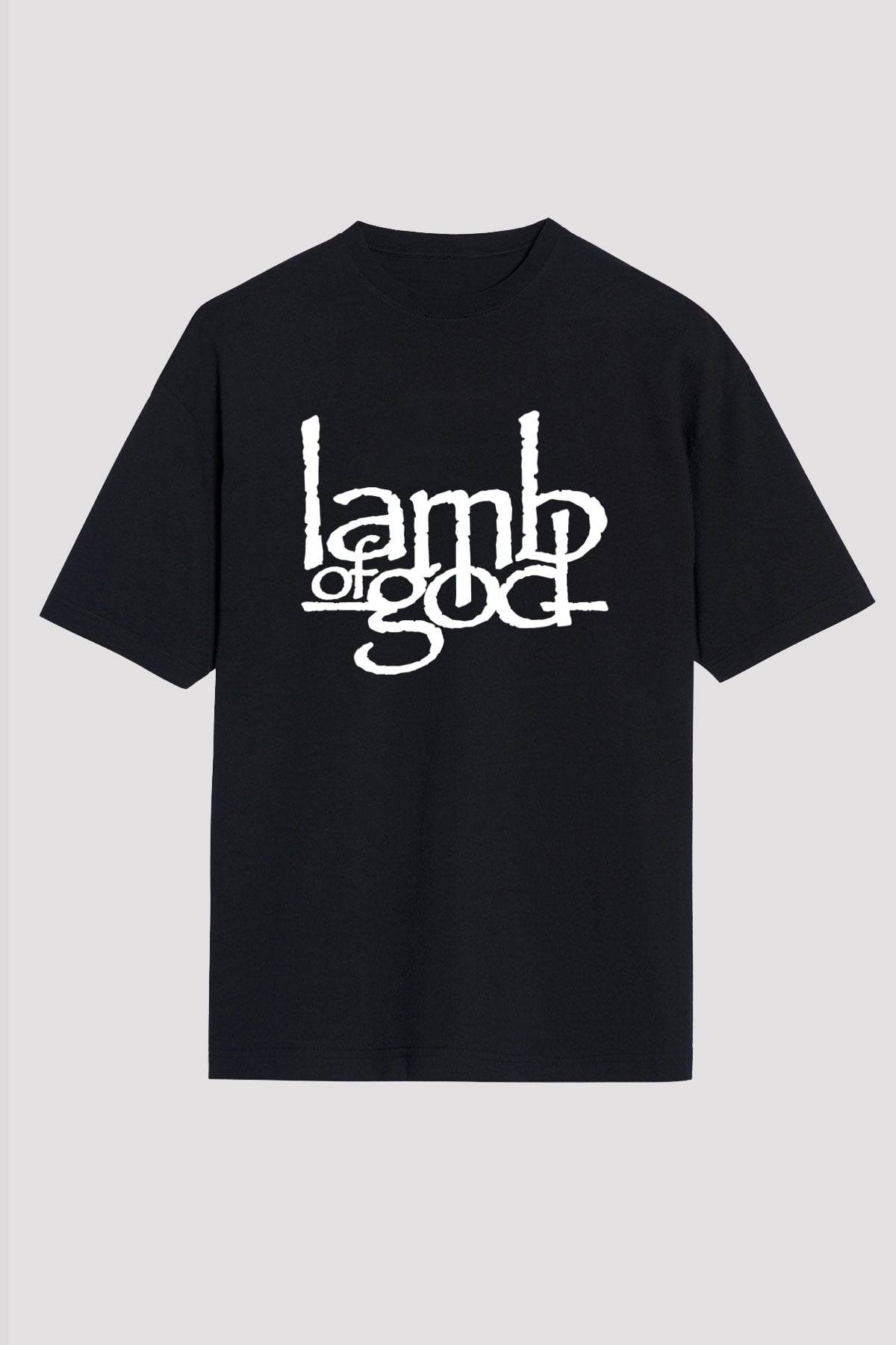 Lamb of God Siyah Unisex Oversize Tişört T-Shirt