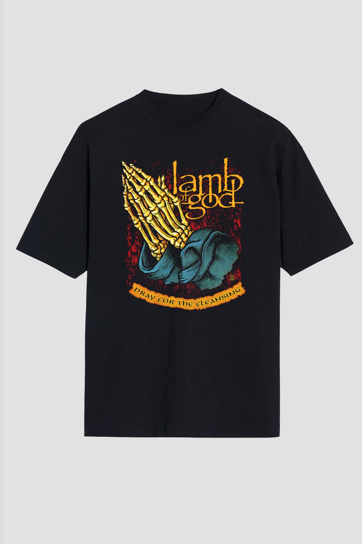 Lamb of God Siyah Unisex Oversize Tişört T-Shirt