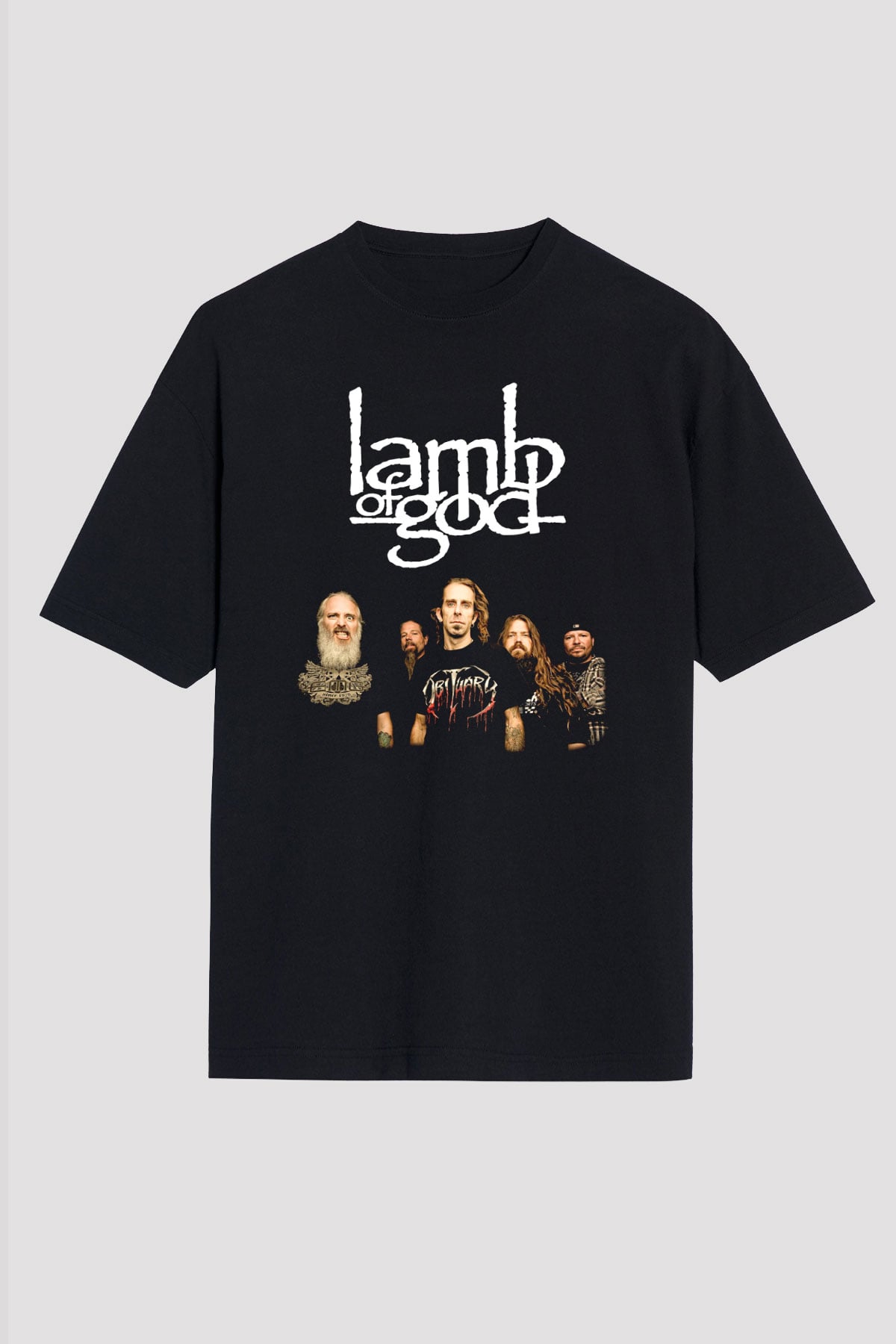 Lamb of God Siyah Unisex Oversize Tişört T-Shirt