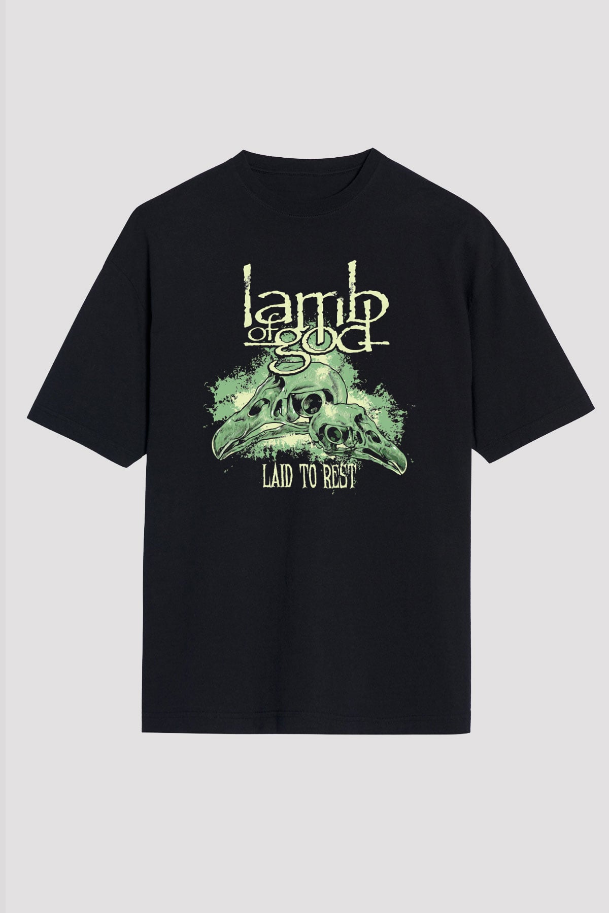 Lamb of God Siyah Unisex Oversize Tişört T-Shirt