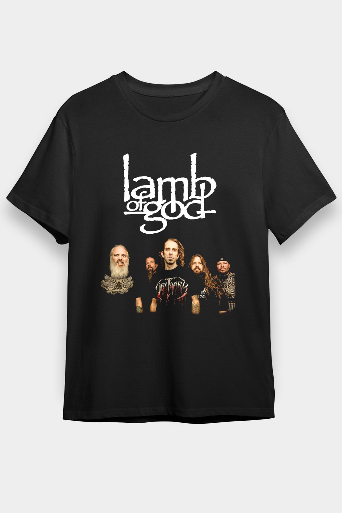 Lamb of God Siyah Unisex Tişört T-Shirt - TişörtFabrikası