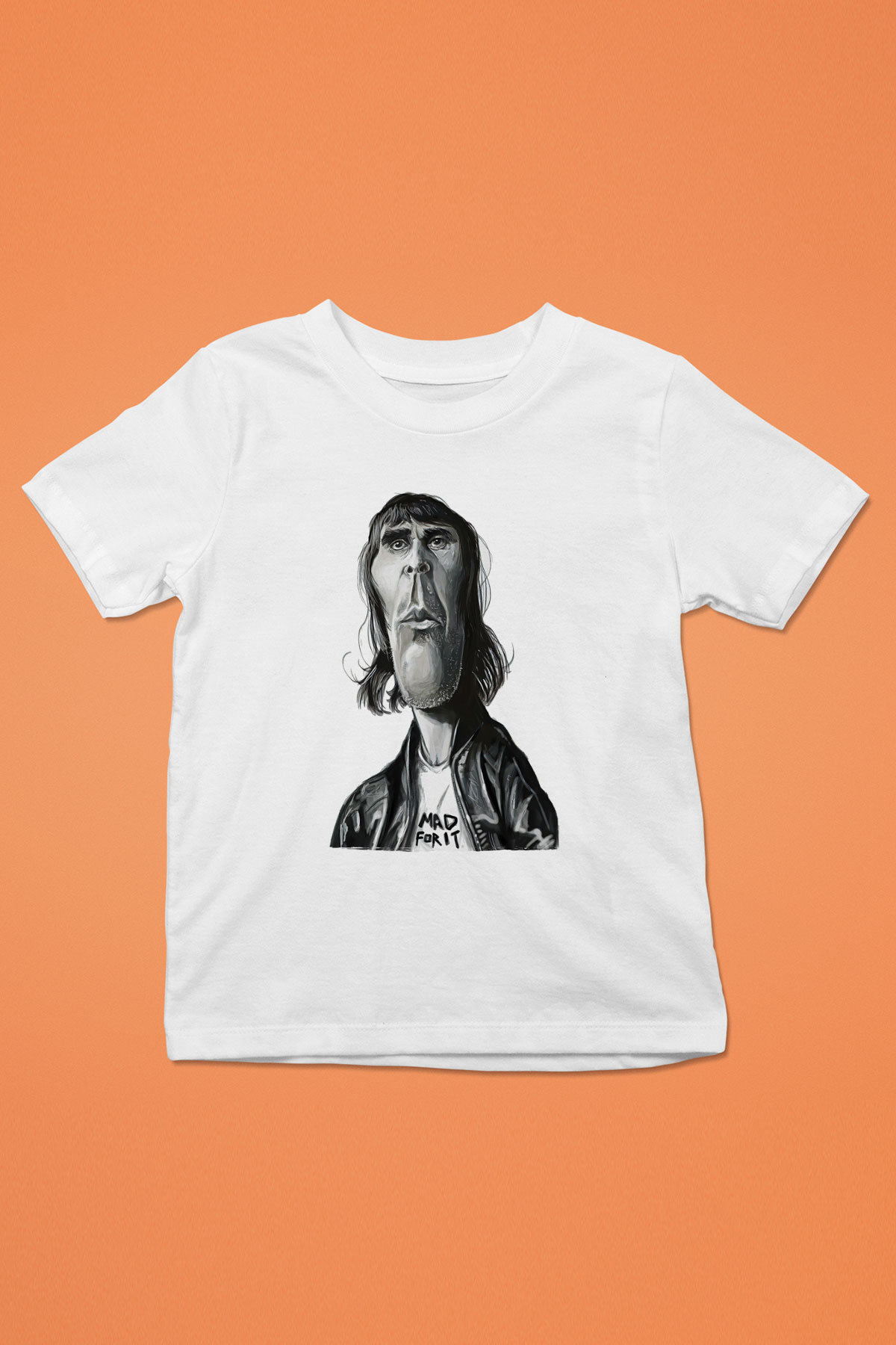 Lan Brown Baskılı Beyaz Unisex Beyaz Çocuk Tişört - Tshirt