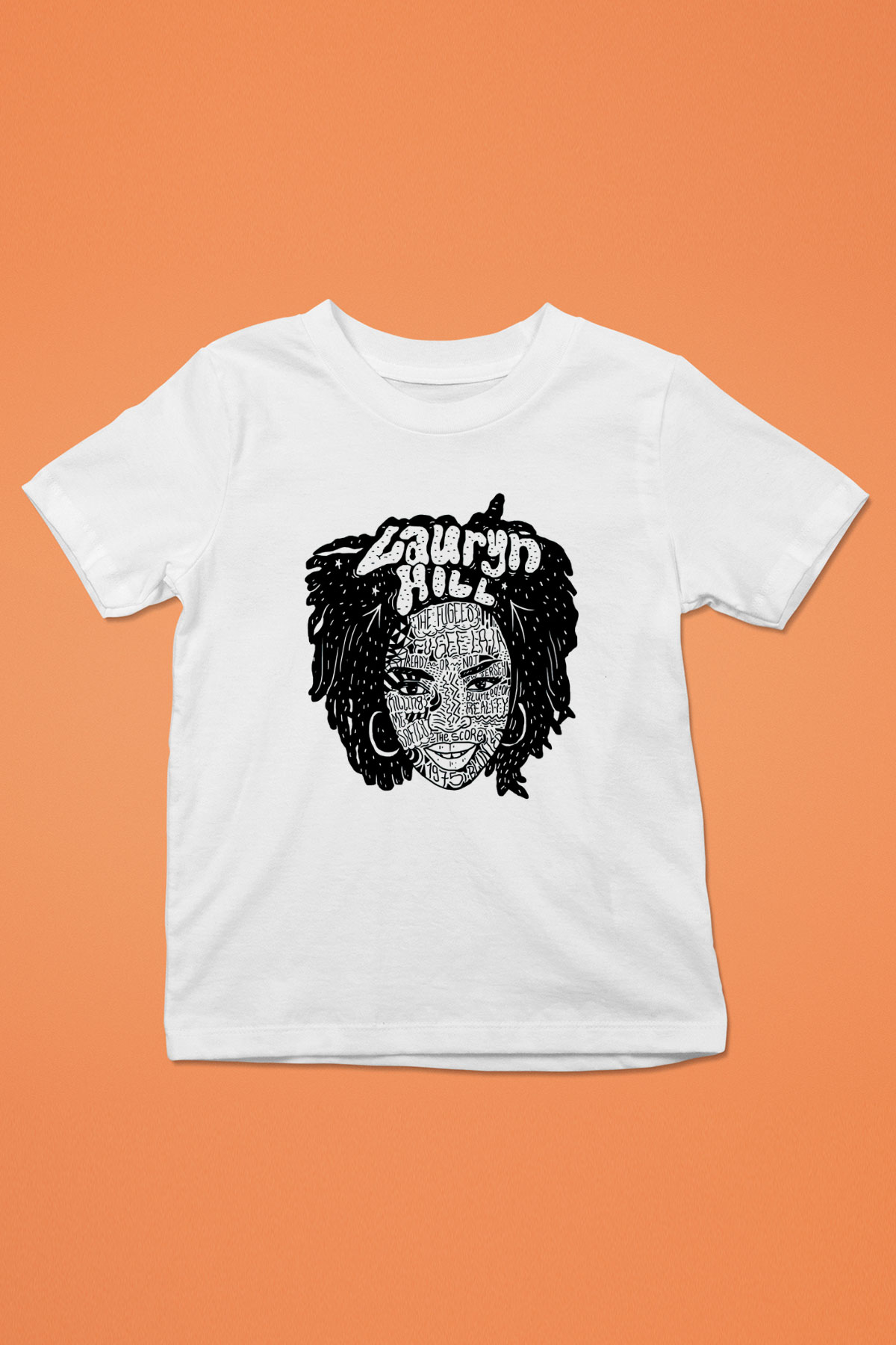 Lauryn Hill Baskılı Beyaz Unisex Çocuk Tişört