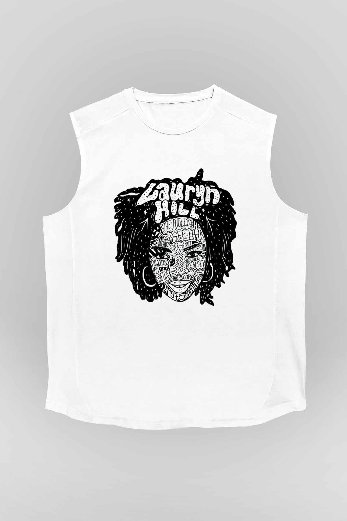 Lauryn Hill Beyaz Unisex Kolsuz Tişört